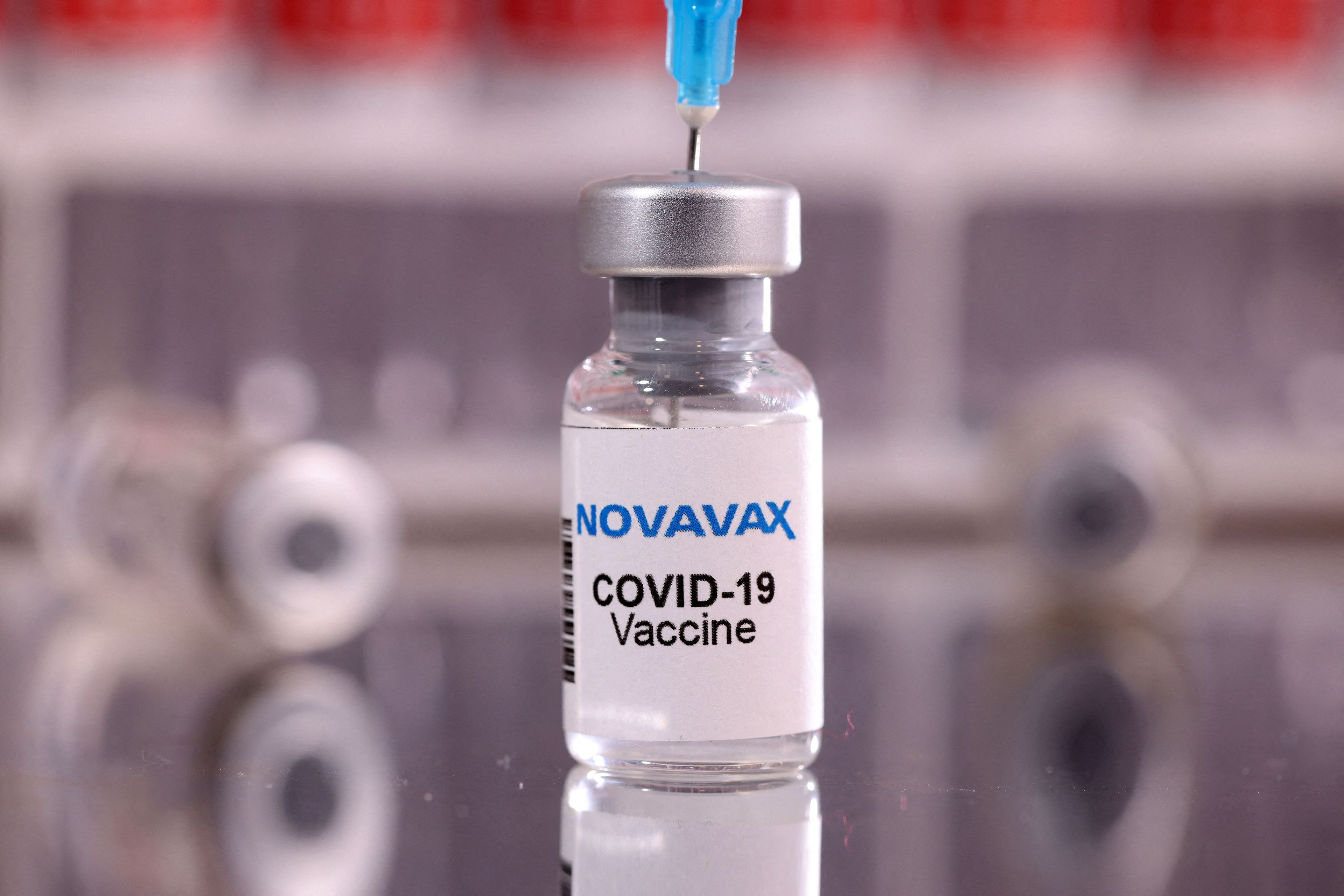 Ilustración de la vacuna de Novavax.