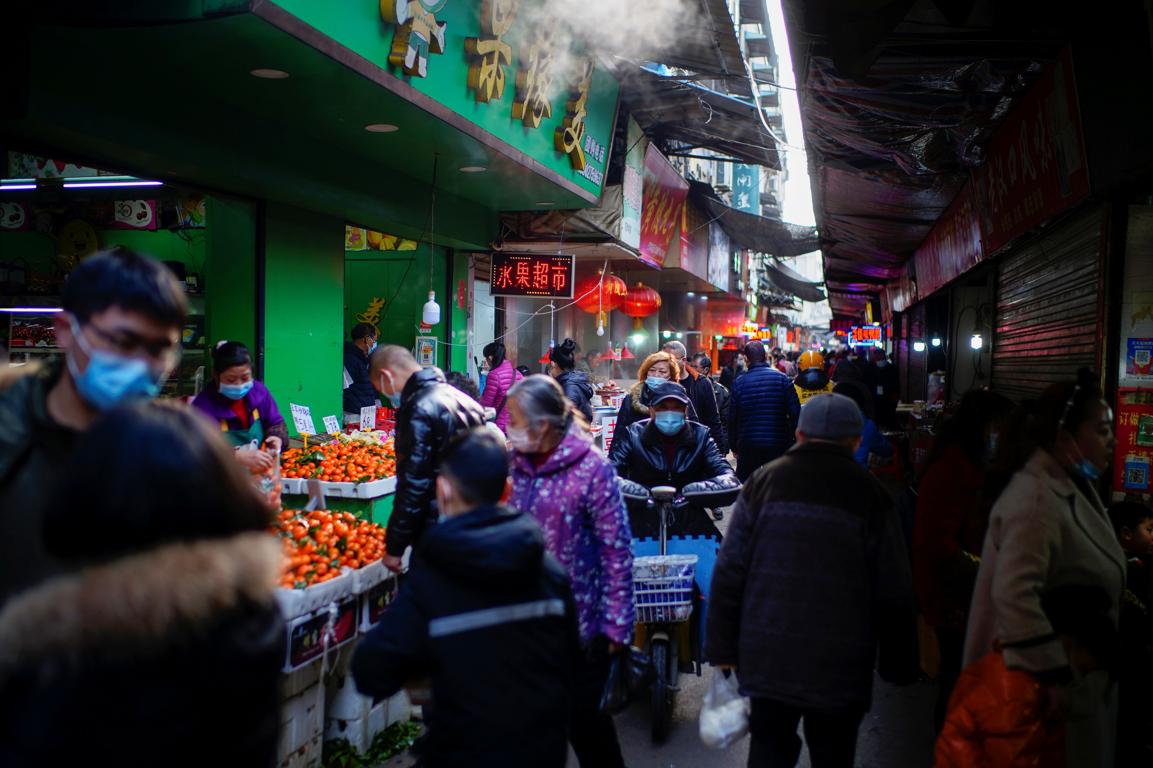 Mercado callejero en China.