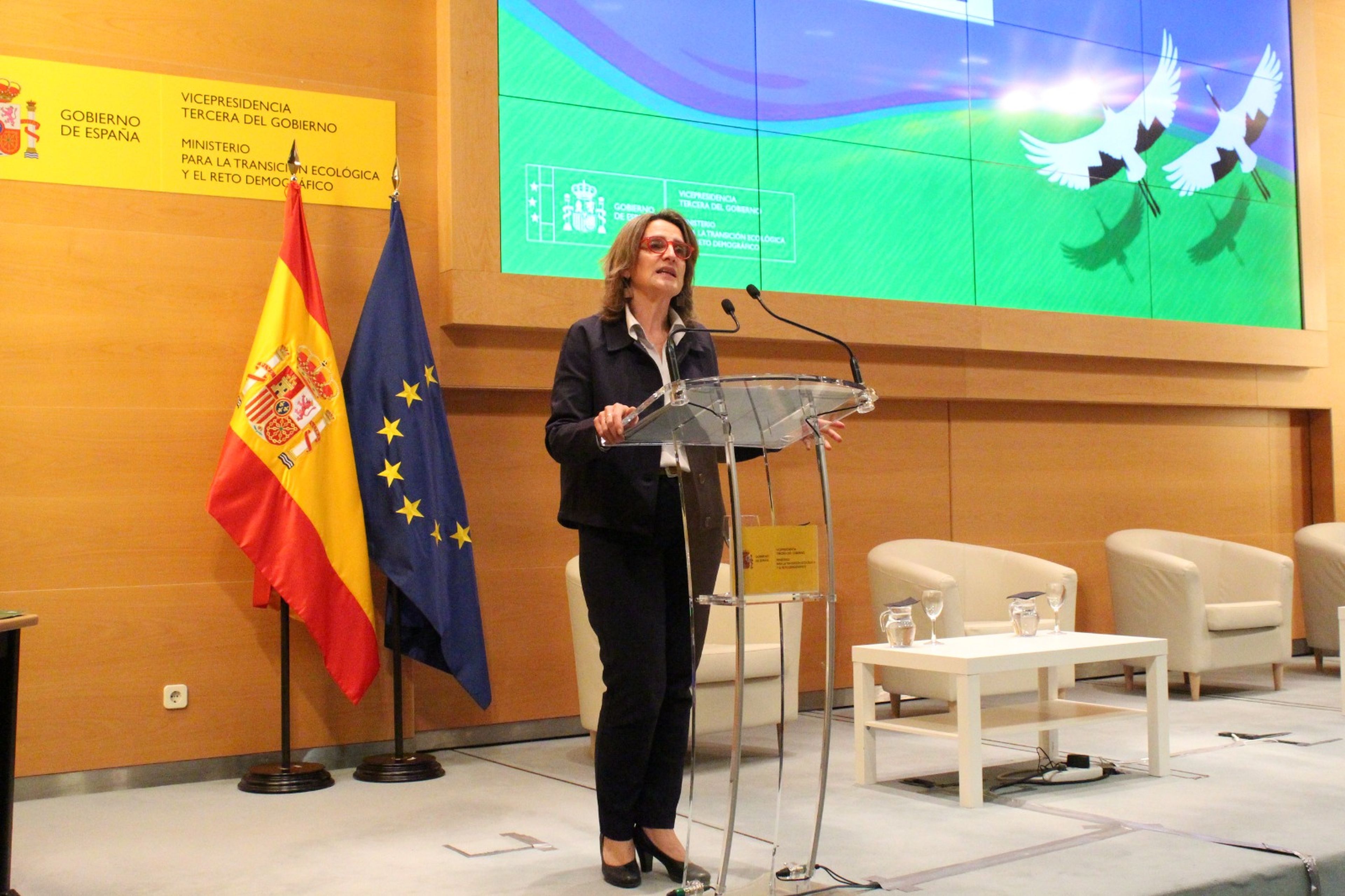 La ministra para la Transición Ecológica de España, Teresa Ribera.