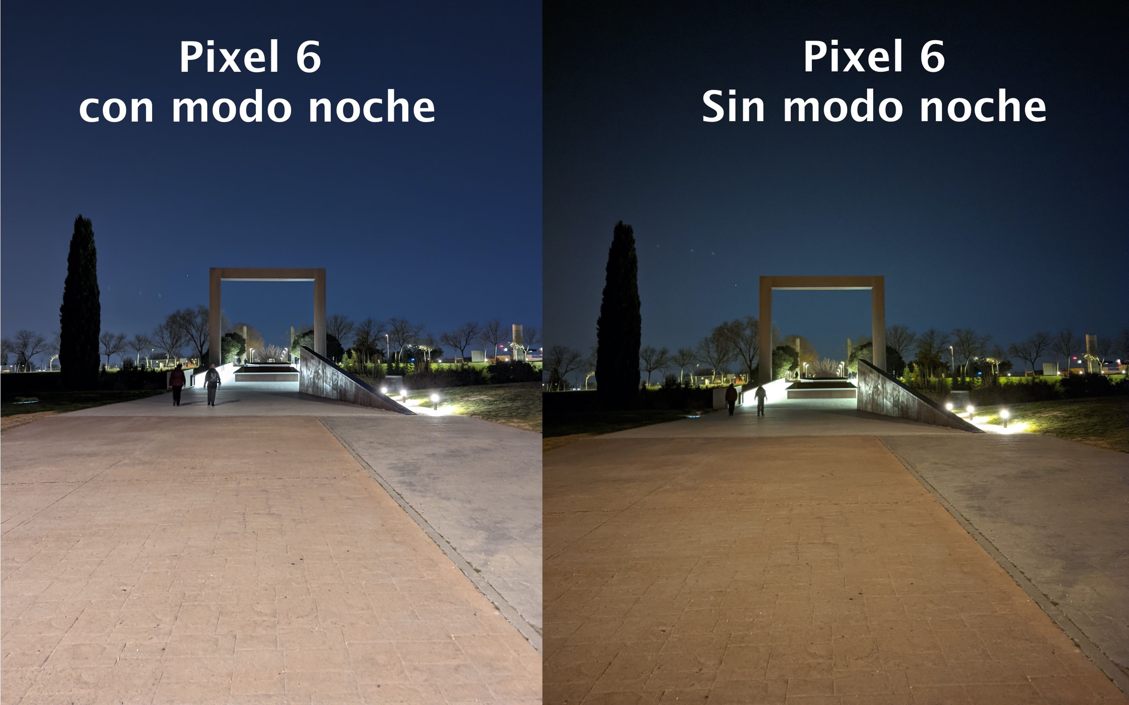 Pixel 6 modo noche