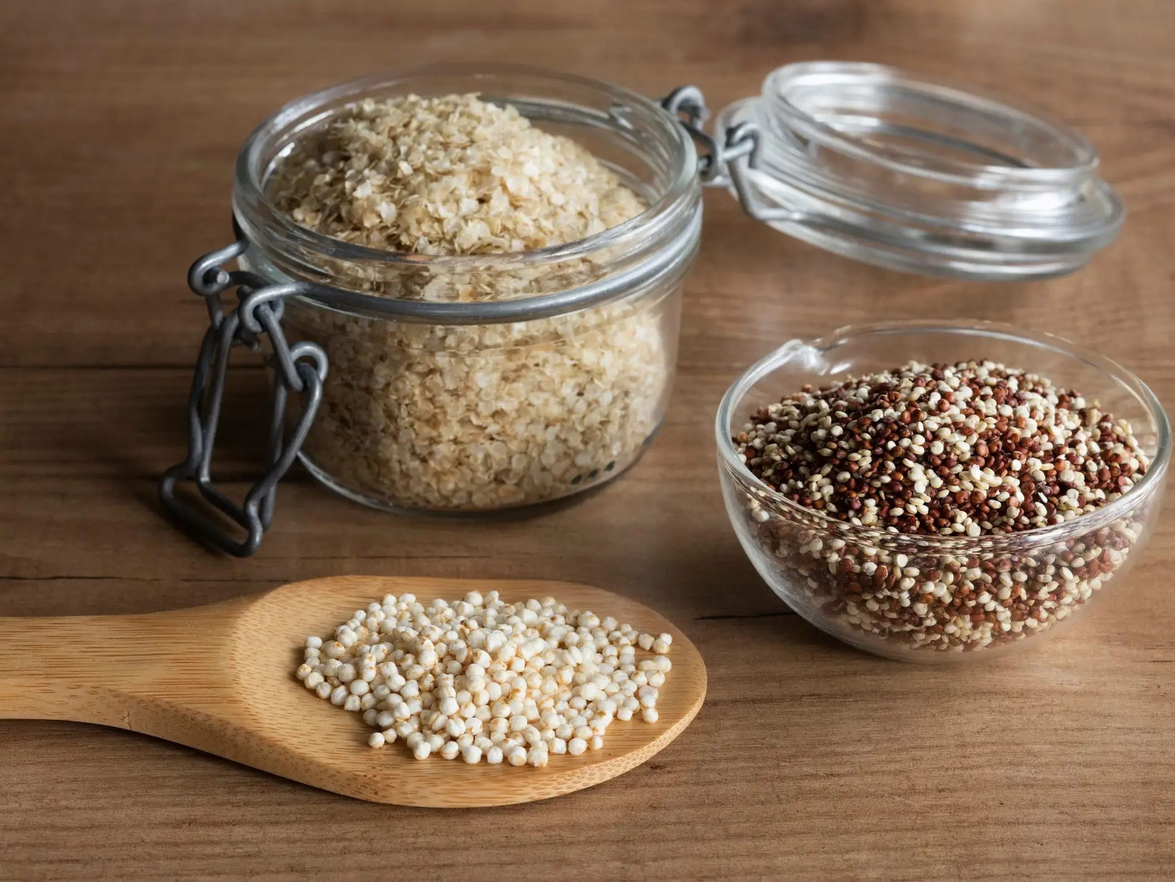 Los granos pueden añadir proteínas a su dieta junto con fibra y carbohidratos saludables.