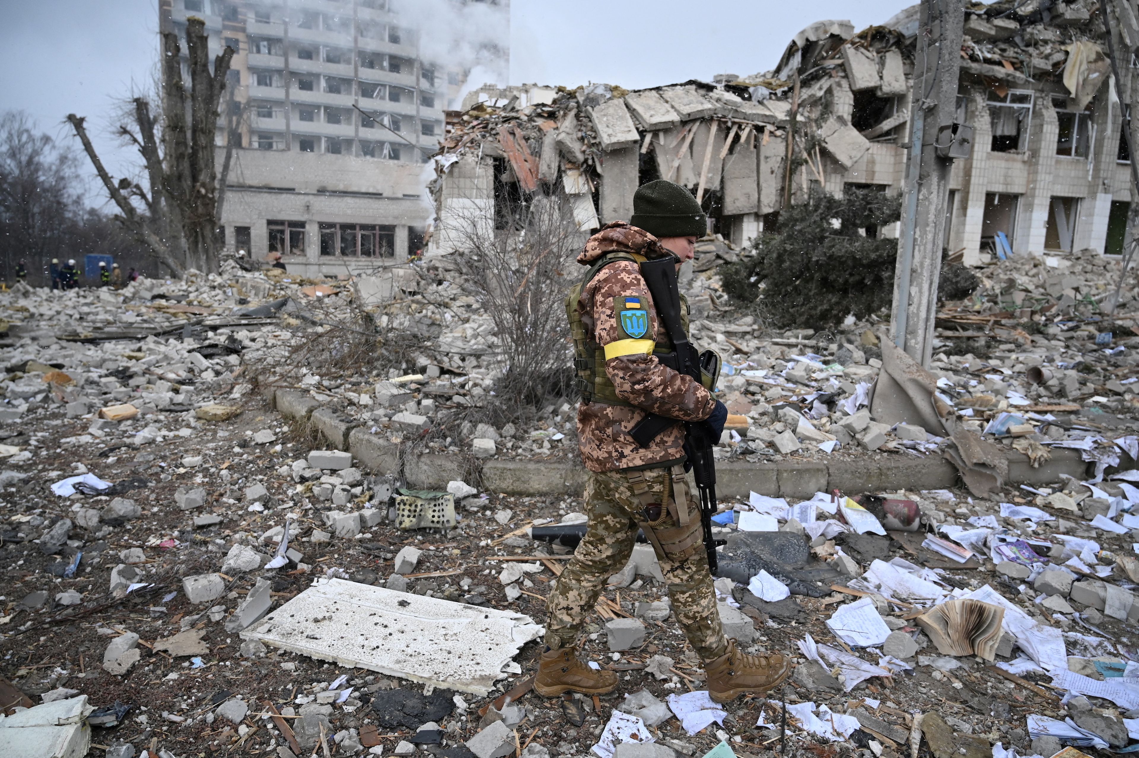 Destrozos por la guerra en Ucrania