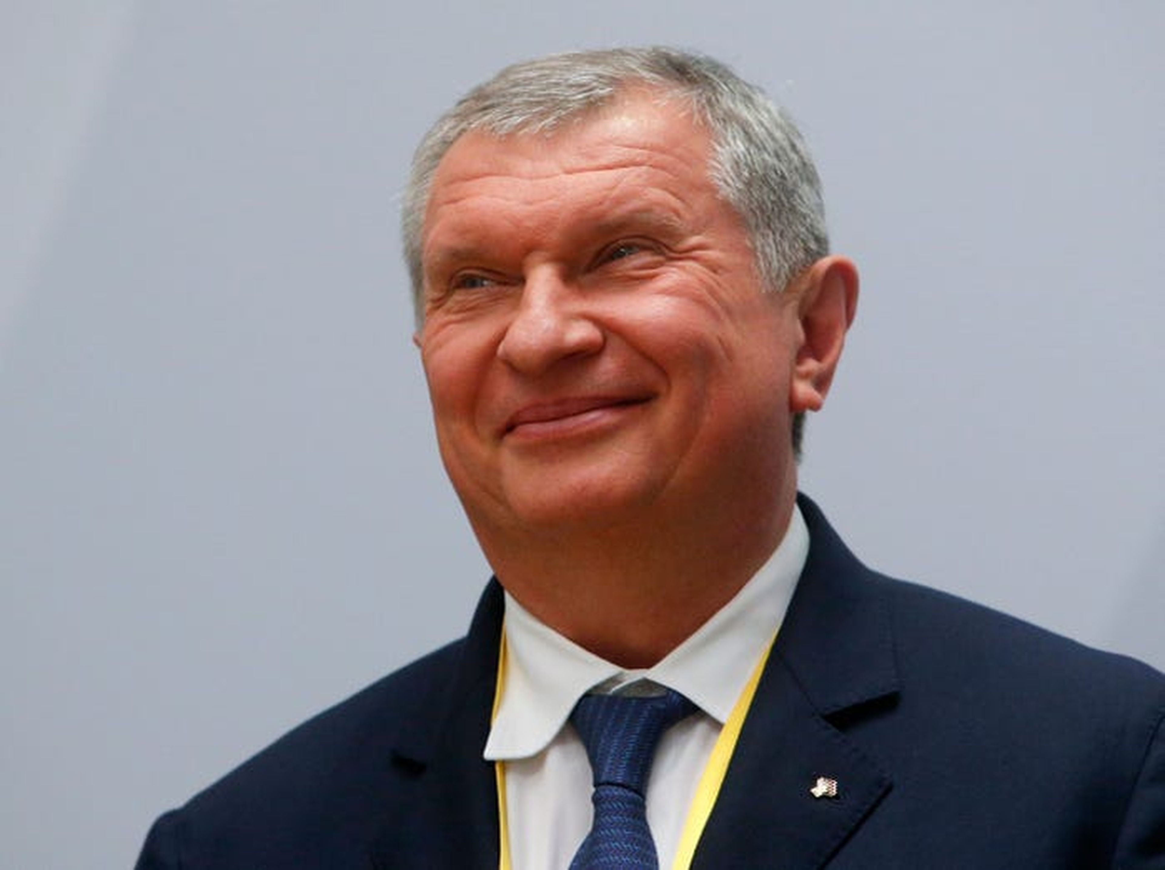 El director general de la petrolera rusa Rosneft, controlada por el Estado, Igor Sechin.