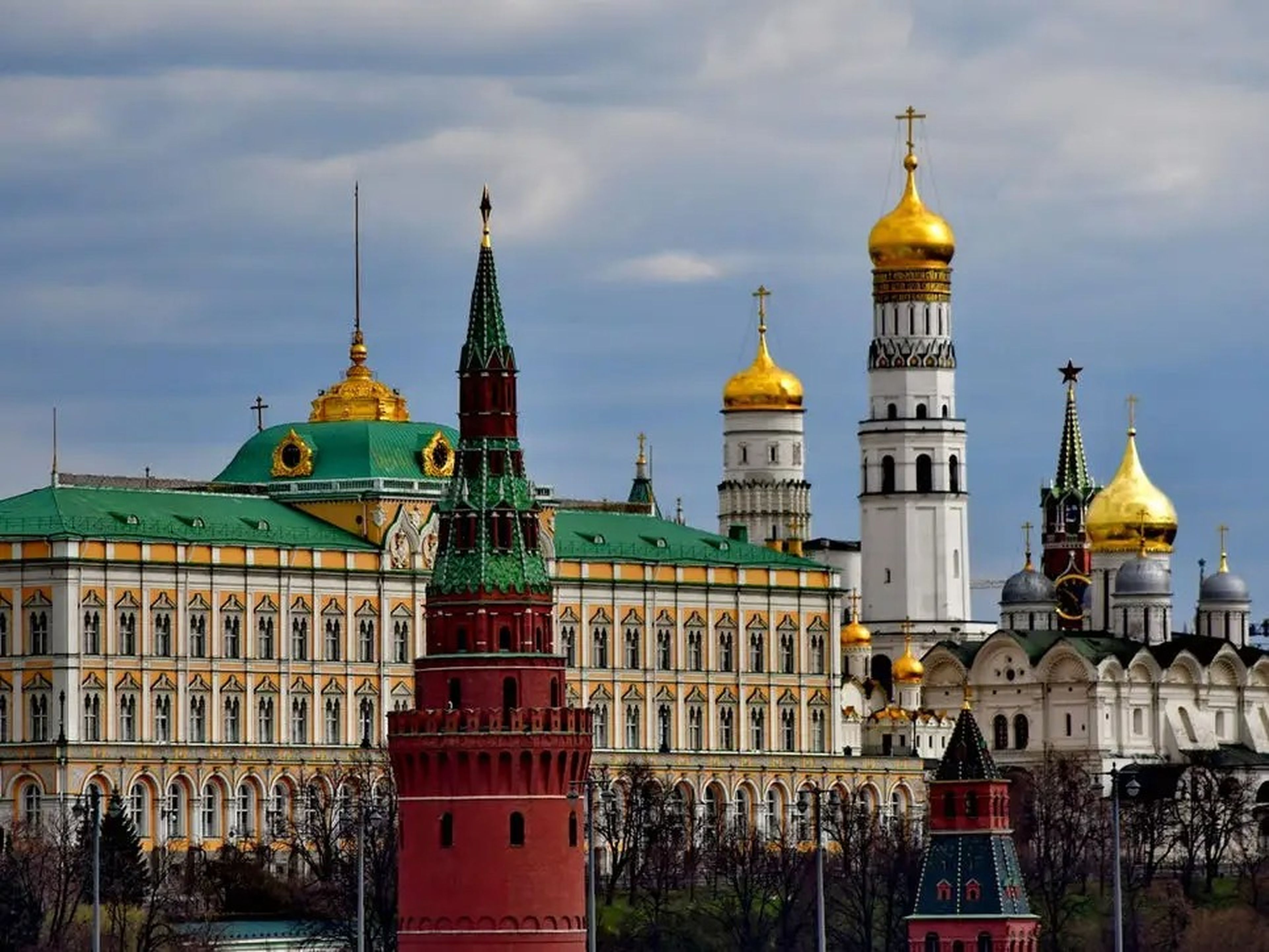 El Palacio del Kremlin en Moscú, Rusia.