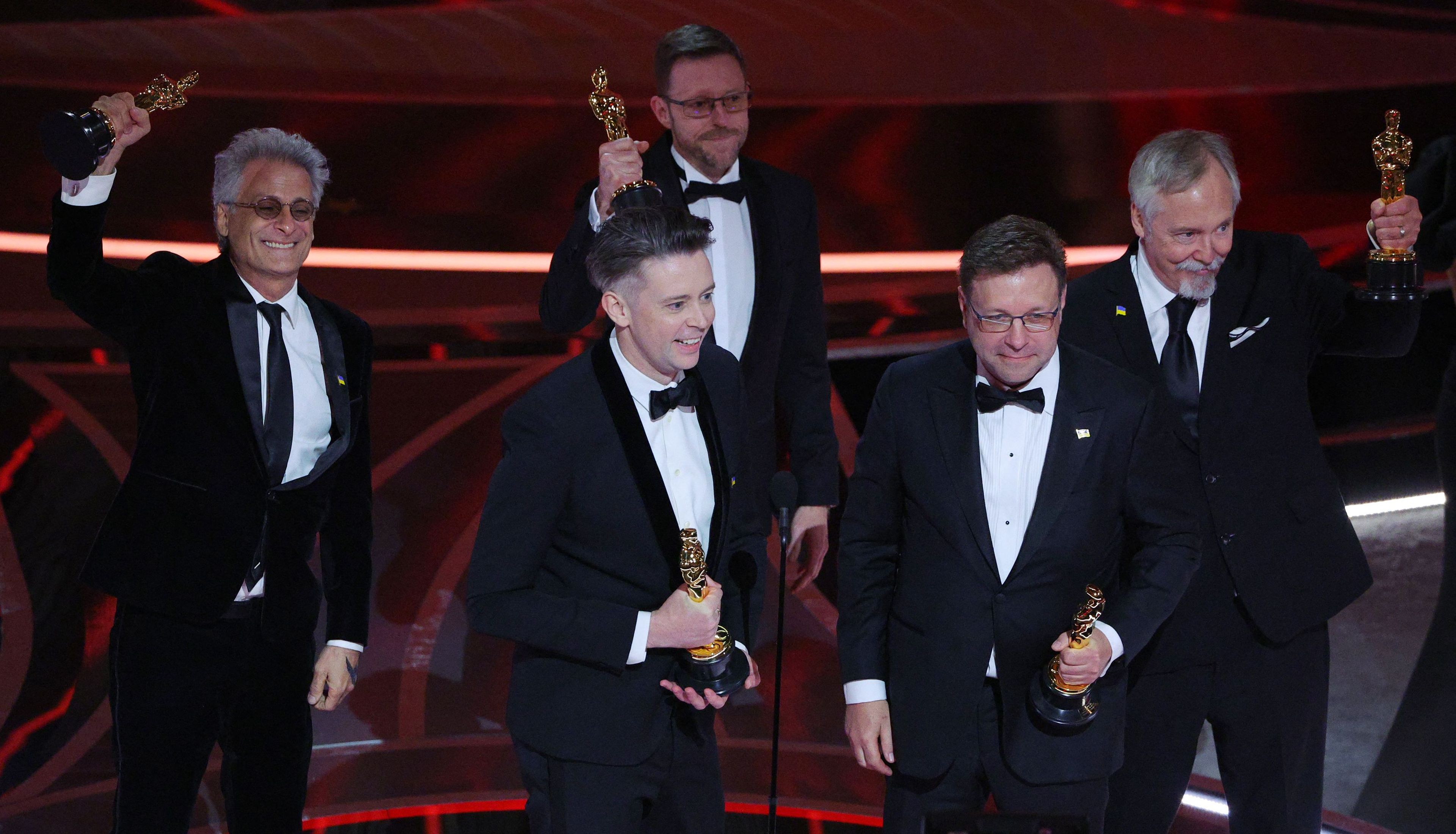Mac Ruth, Mark Mangini, Theo Green, Doug Hemphill y Ron Bartlett ganan el Óscar al mejor sonido por Dune.