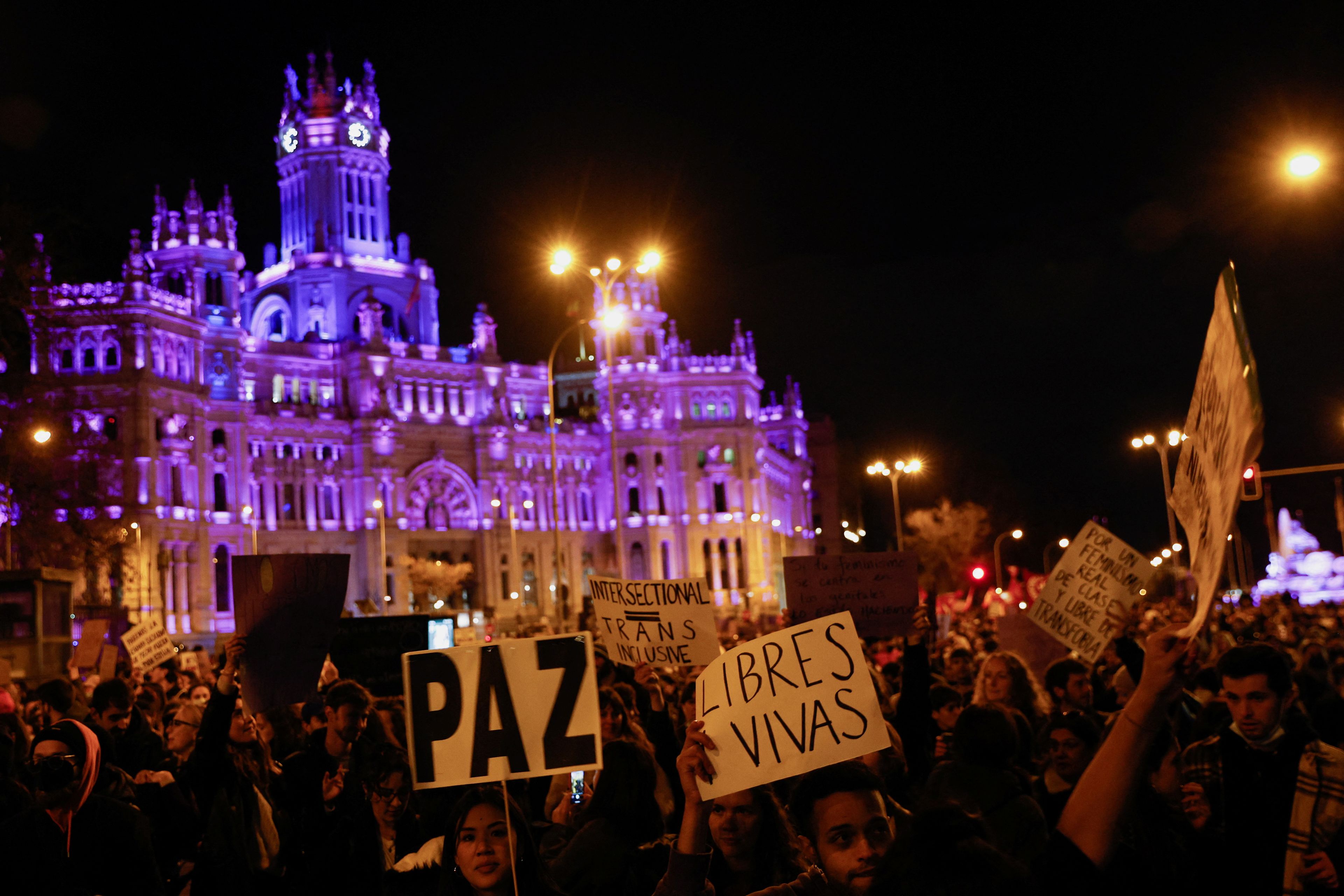 Manifestación por el 8M en Madrid, en 2022.