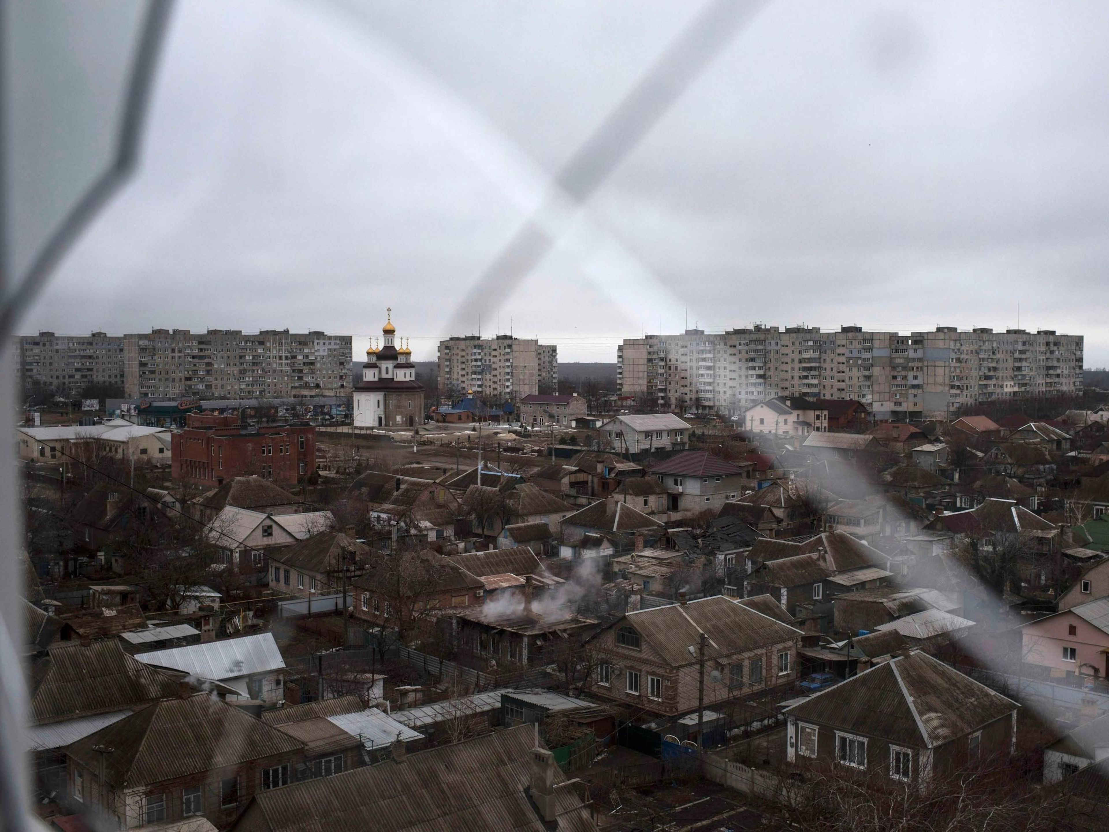 Distrito de Vostochniy de Mariúpol, Ucrania, el 26 de enero de 2015.