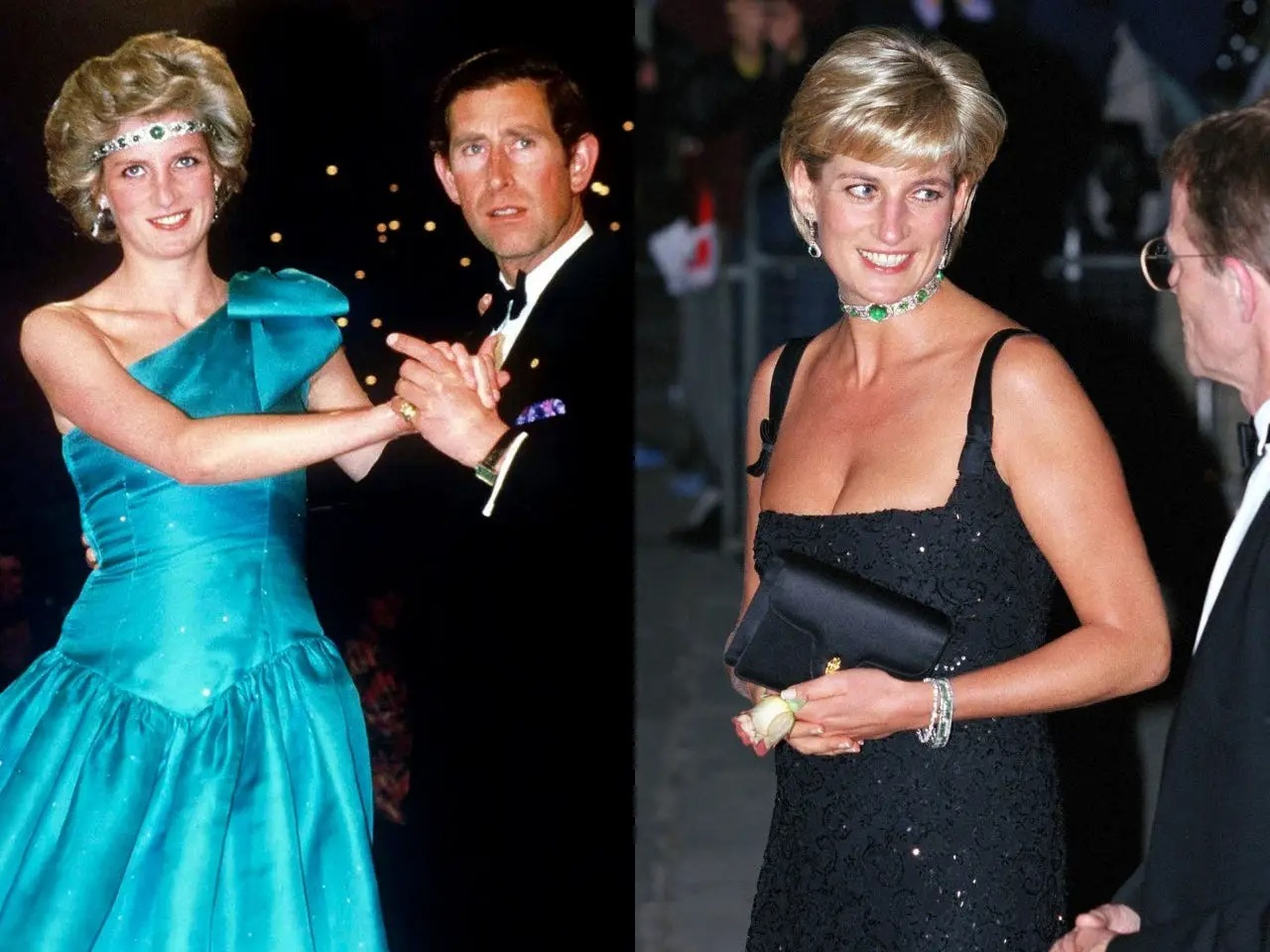 La princesa Diana llevó una vez una gargantilla de regalo de bodas como diadema.