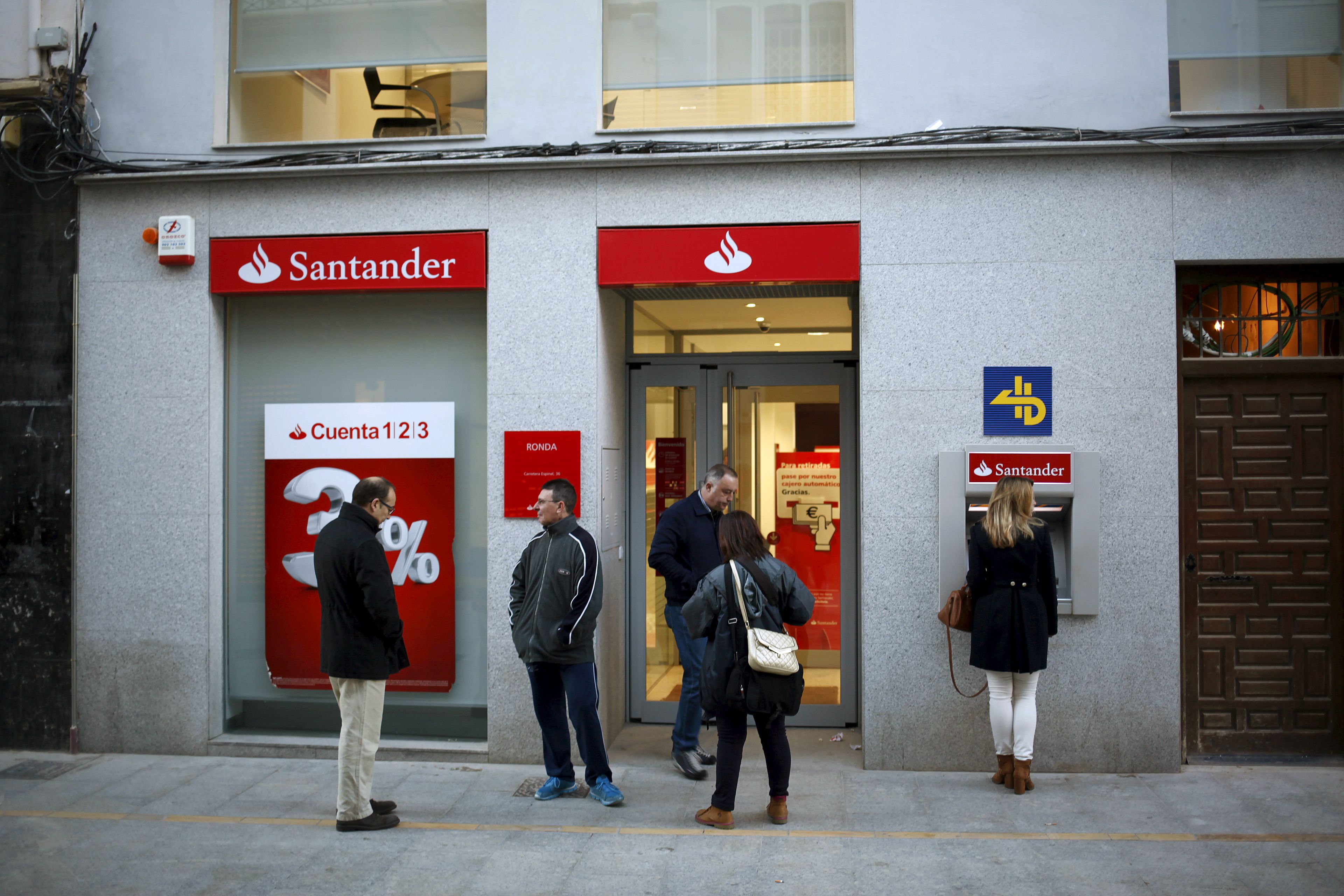 Sucursal de un Banco Santander