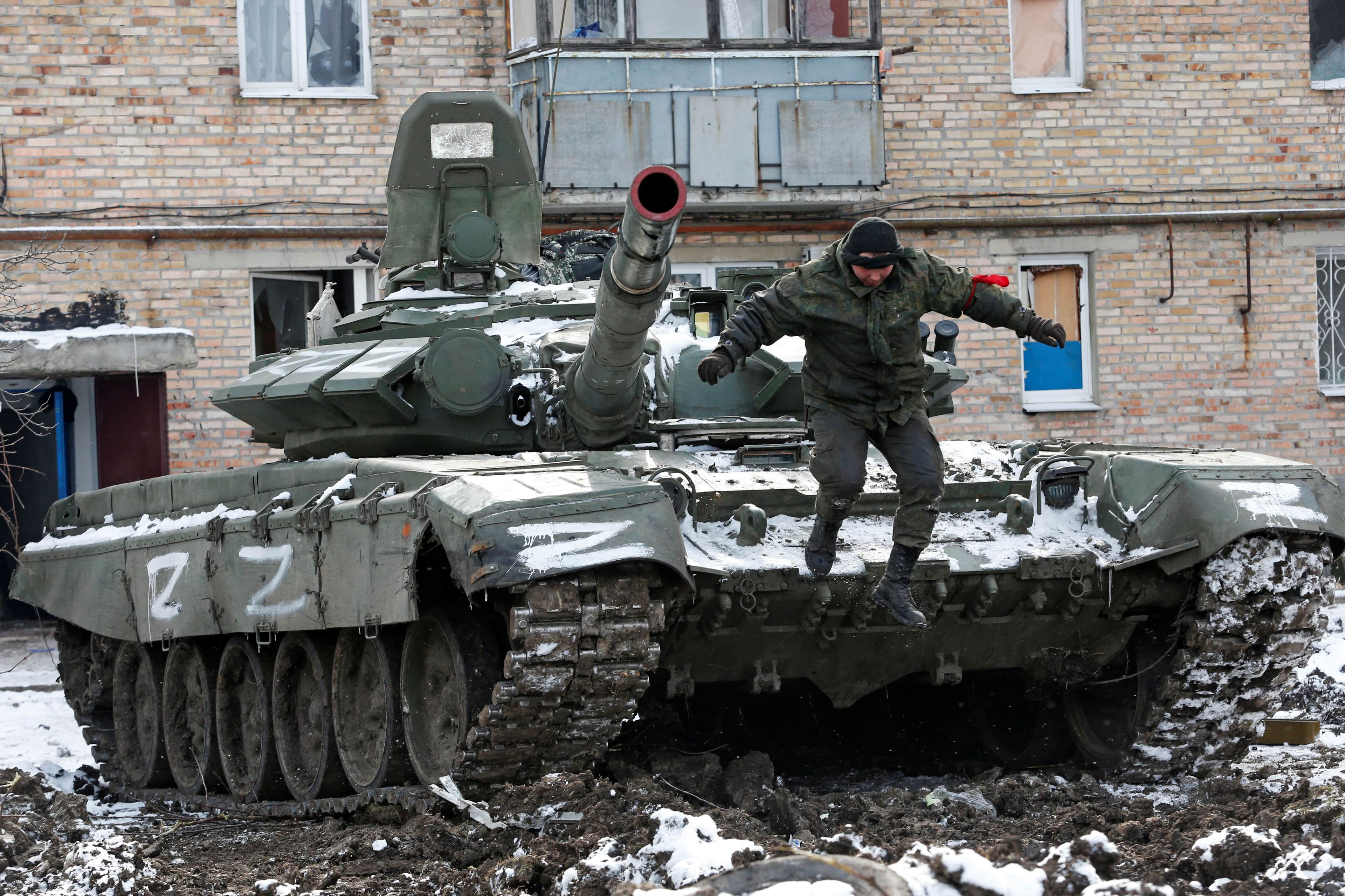 Ucrania guerra Rusia tanque