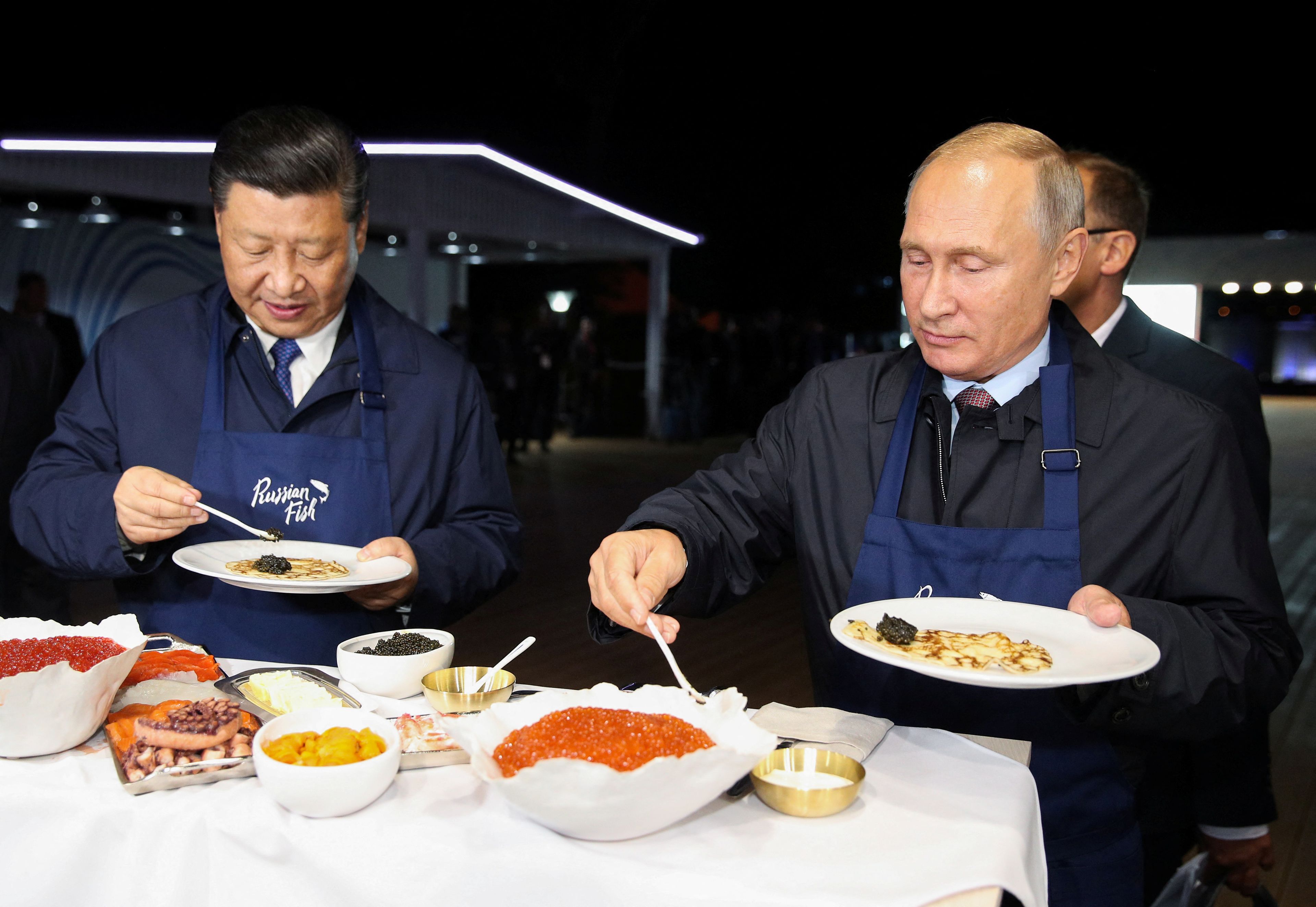 Xi Jinping (presidente de China) y Vladímir Putin (presidente de Rusia).