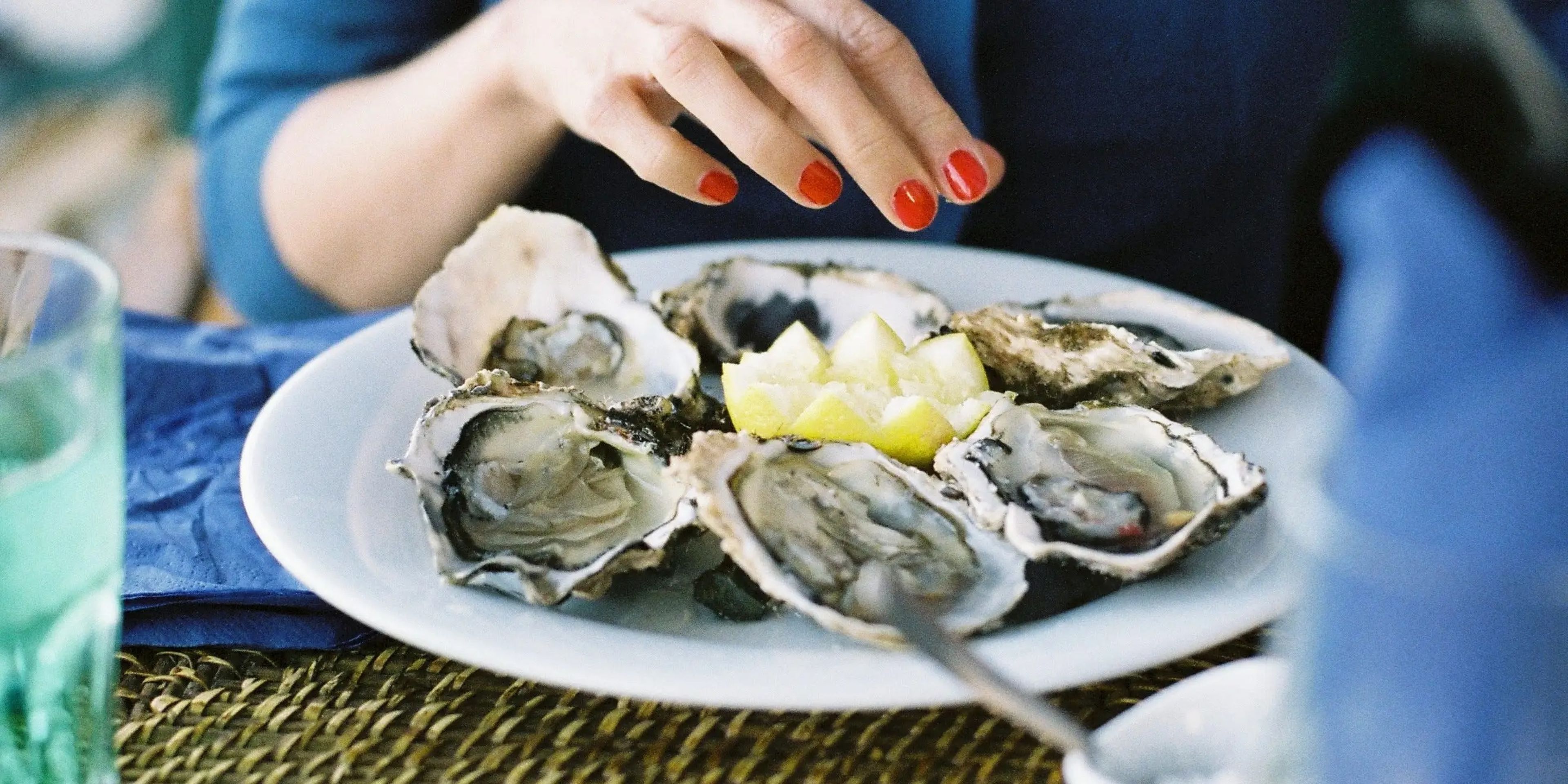 Las ostras son una gran fuente de proteína magra.
