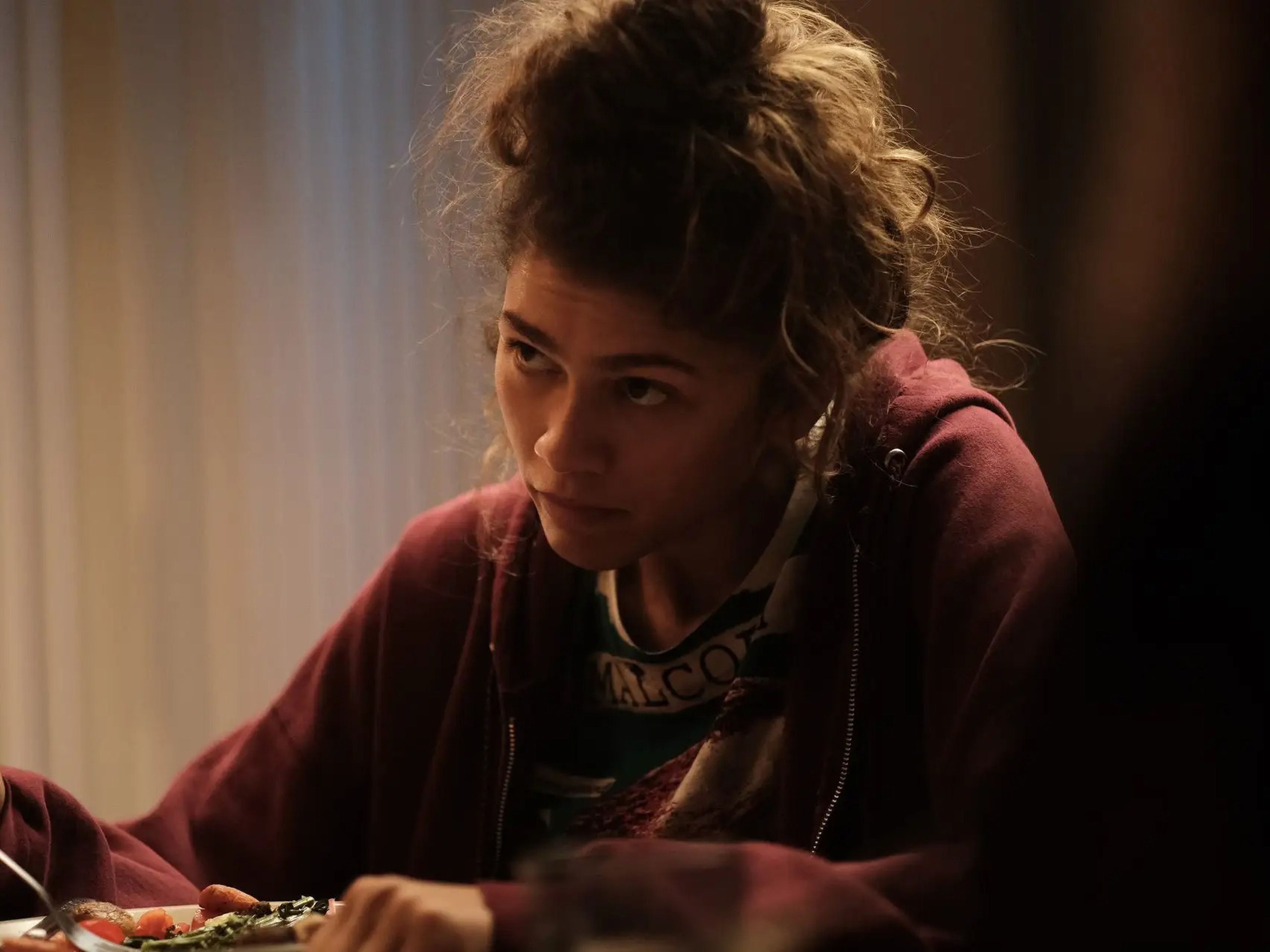 Zendaya como Rue en la segunda temporada de 'Euphoria'.