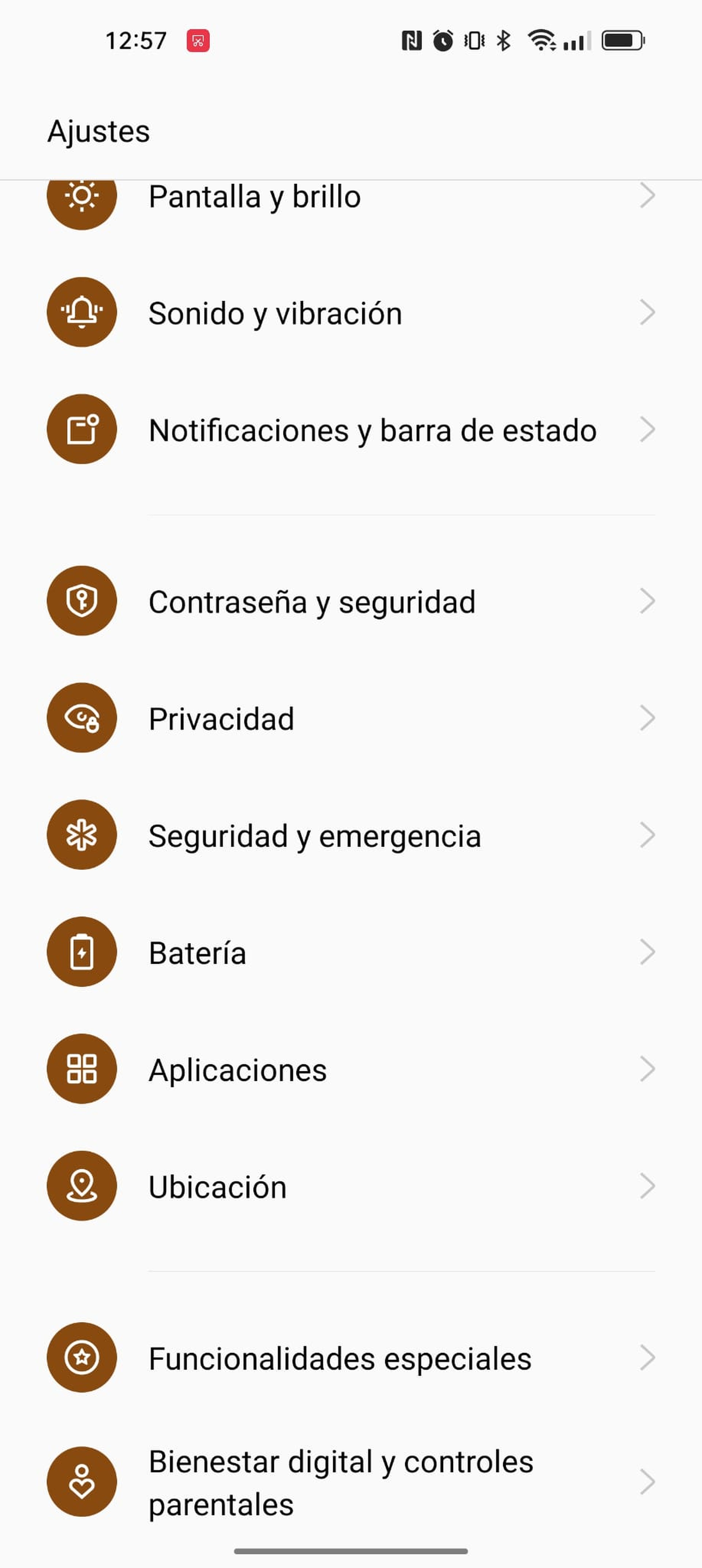 Activar funciones SOS de emergencia en Android