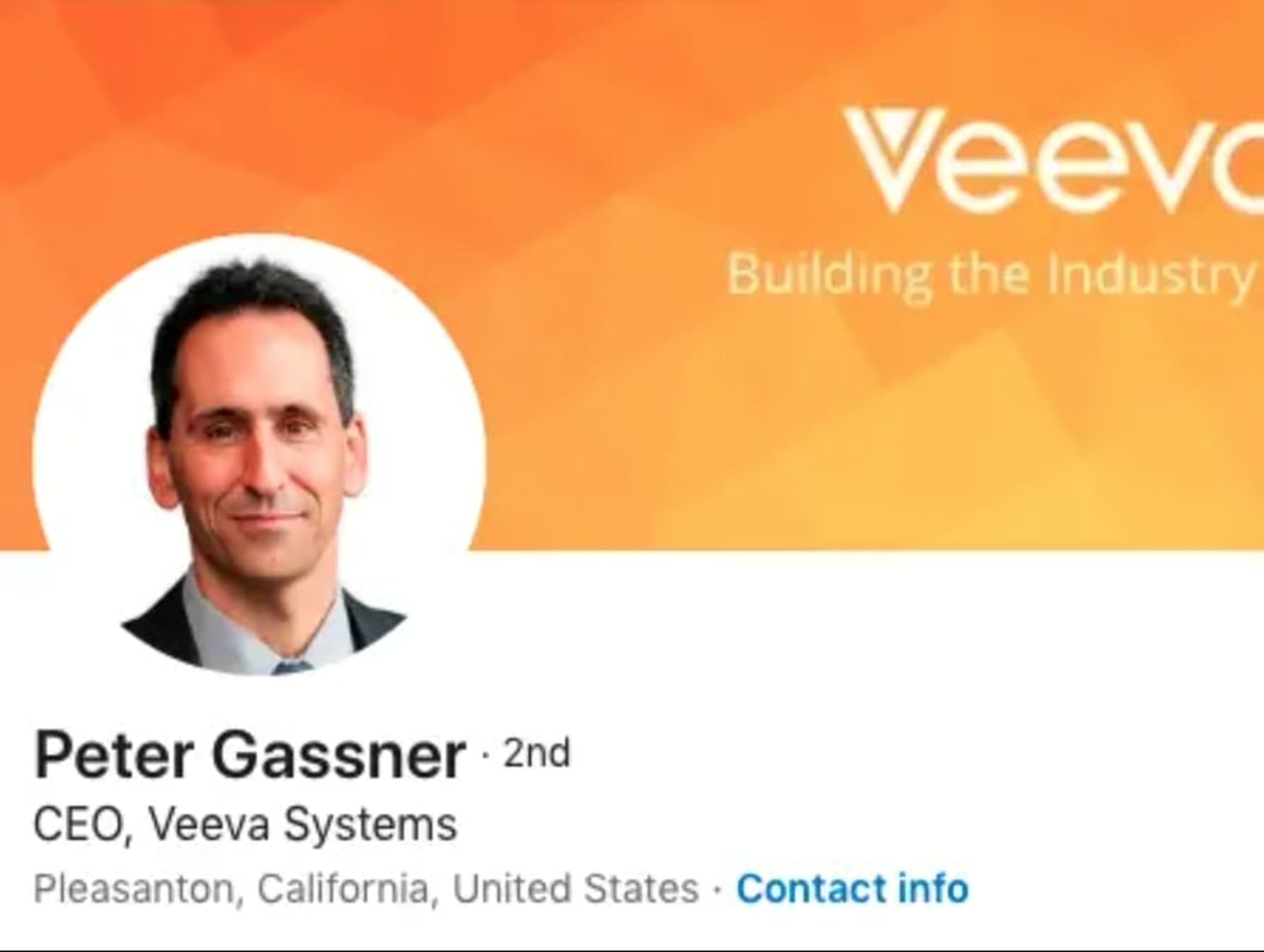 El CEO de Veeva, Peter Gassner.