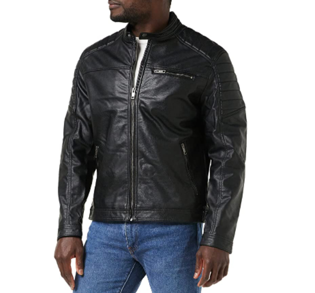 Chaquetas polipiel hombre clearance baratas