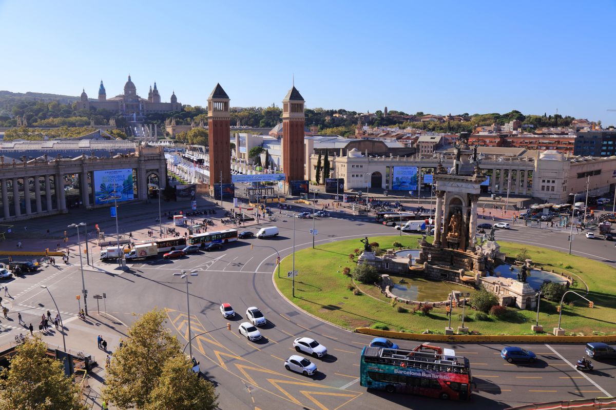 Rotonda en la ciudad