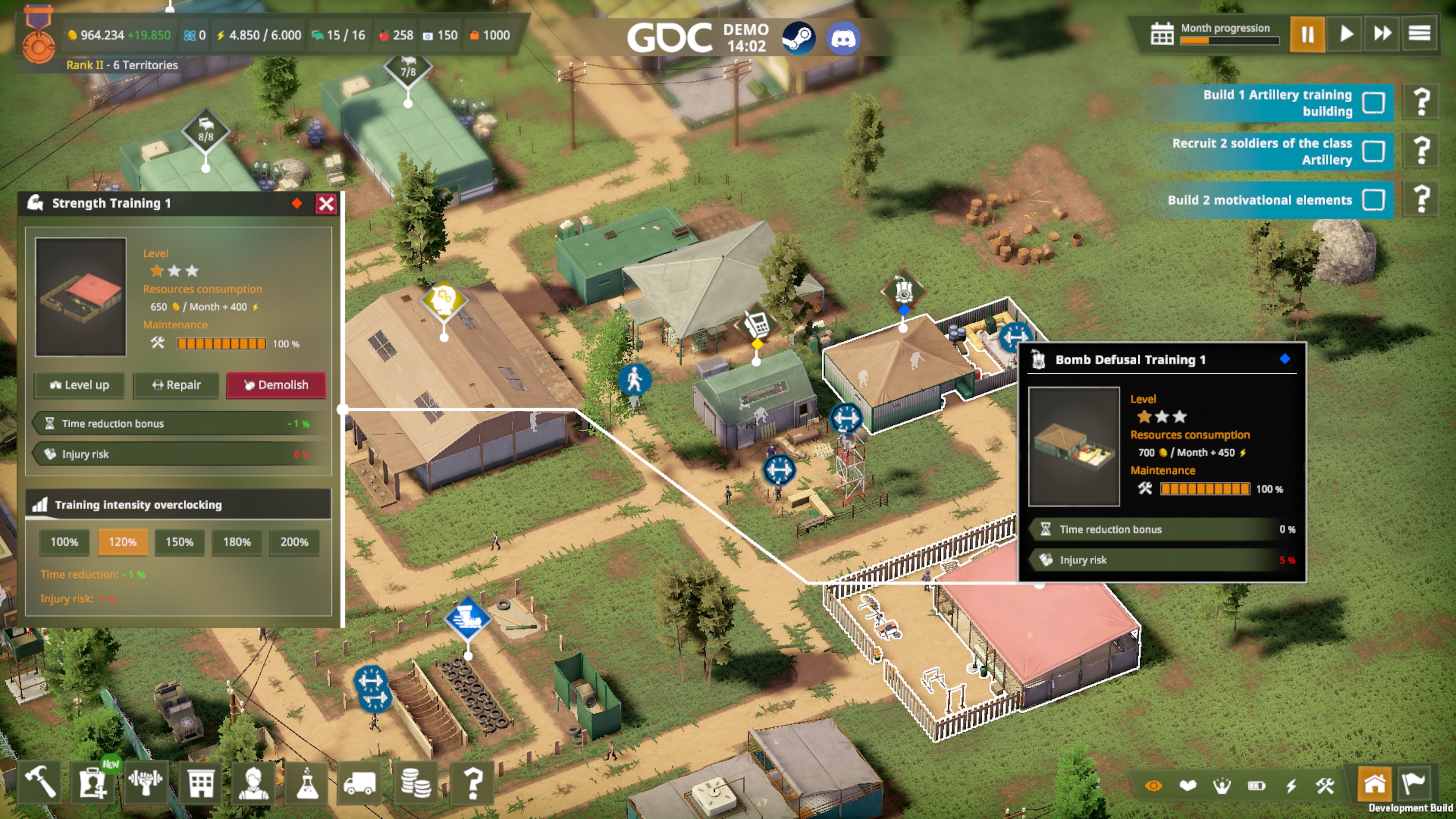 Captura de pantalla de 'One Military Camp'.