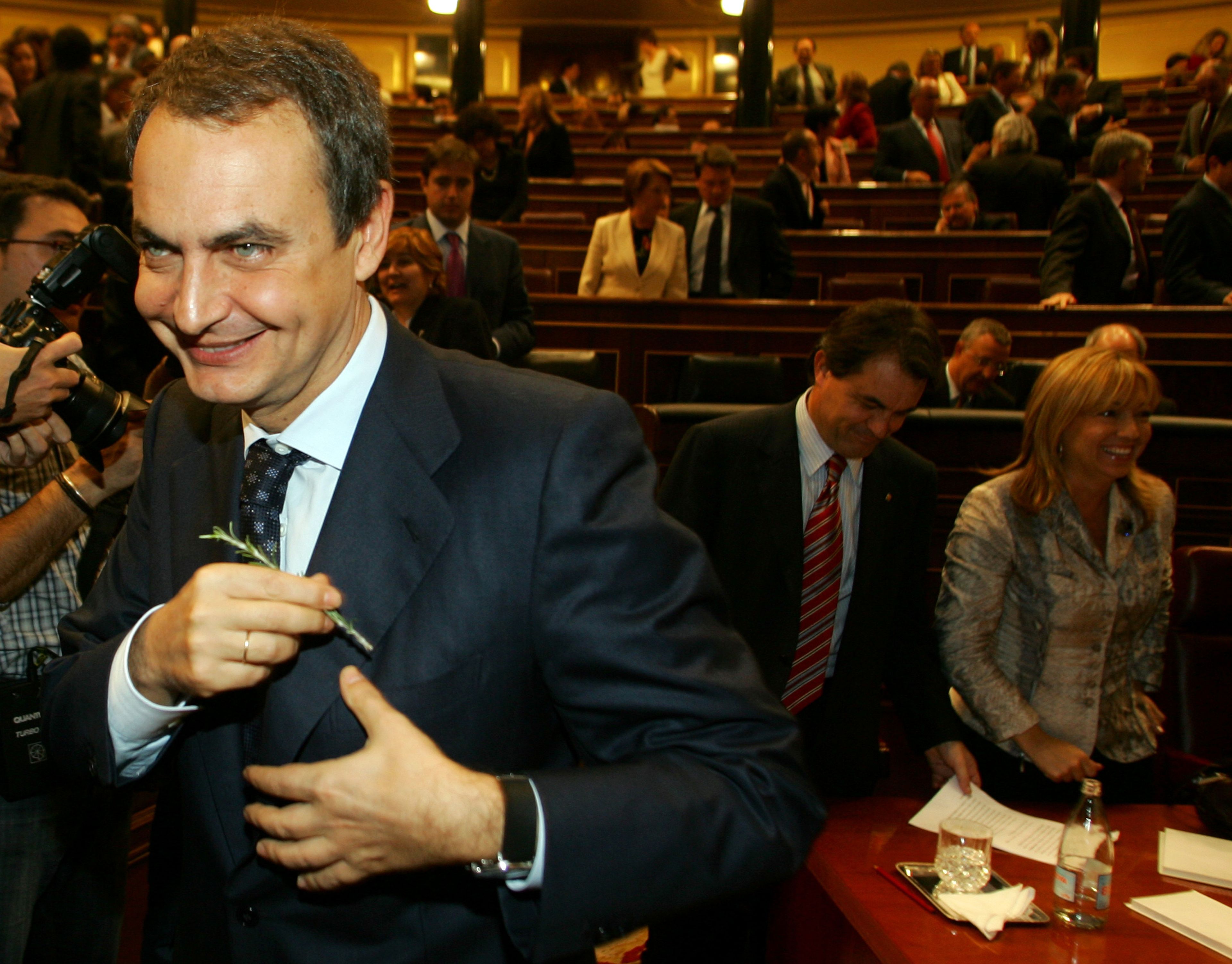 El expresidente del Gobierno José Luis Rodríguez Zapatero, en 2005.