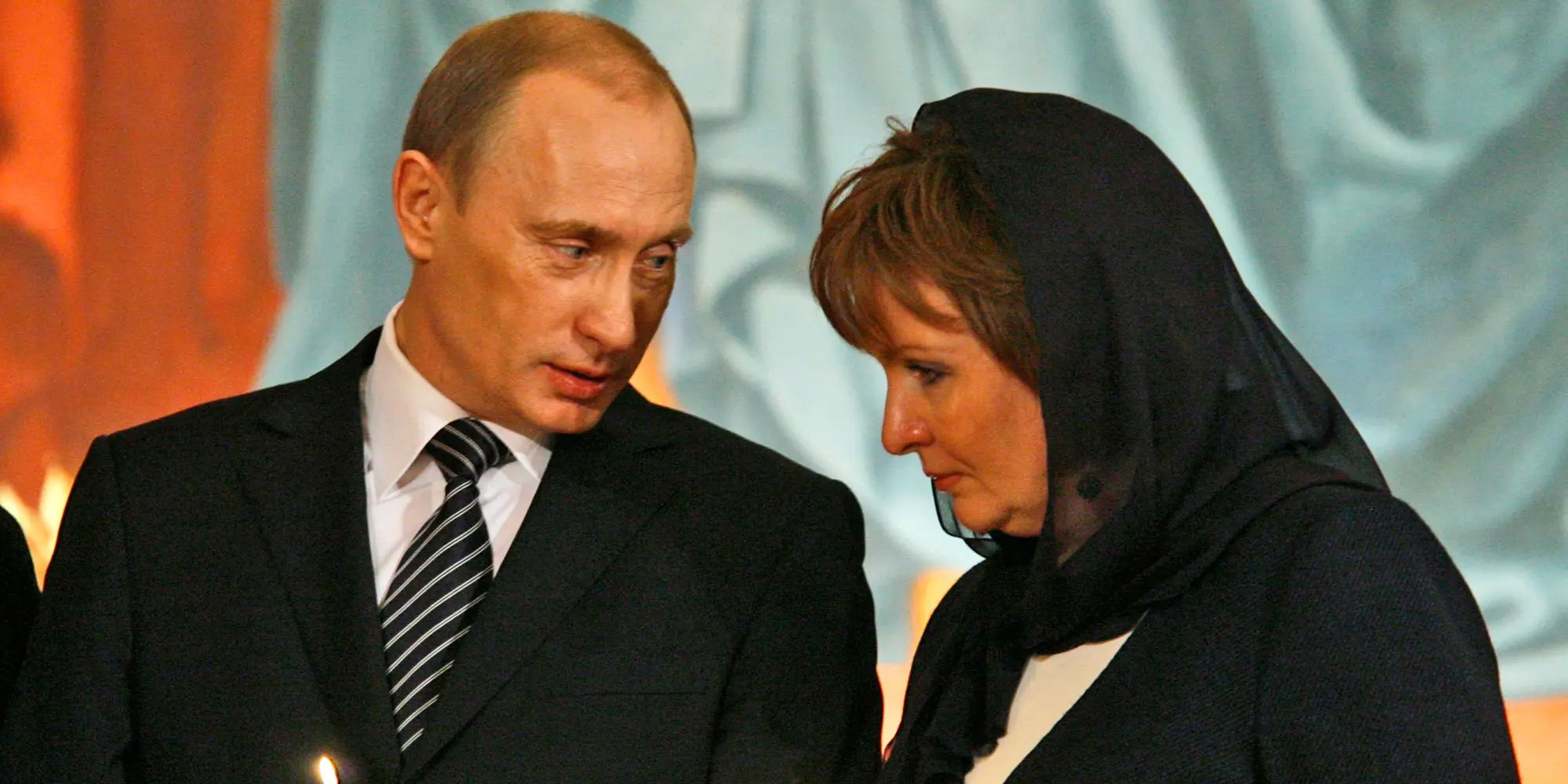 Vladímir Putin y su ahora ex mujer Liudmila Shkrebneva.