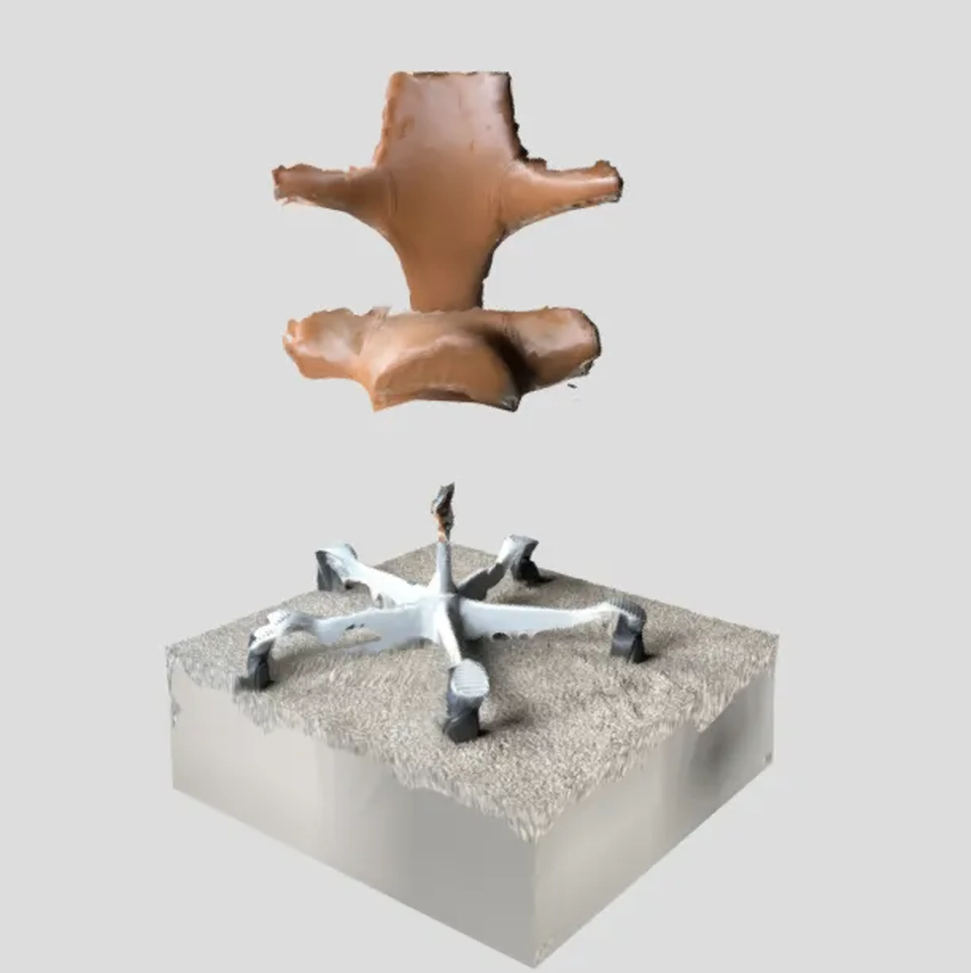 Modelo 3D de una silla
