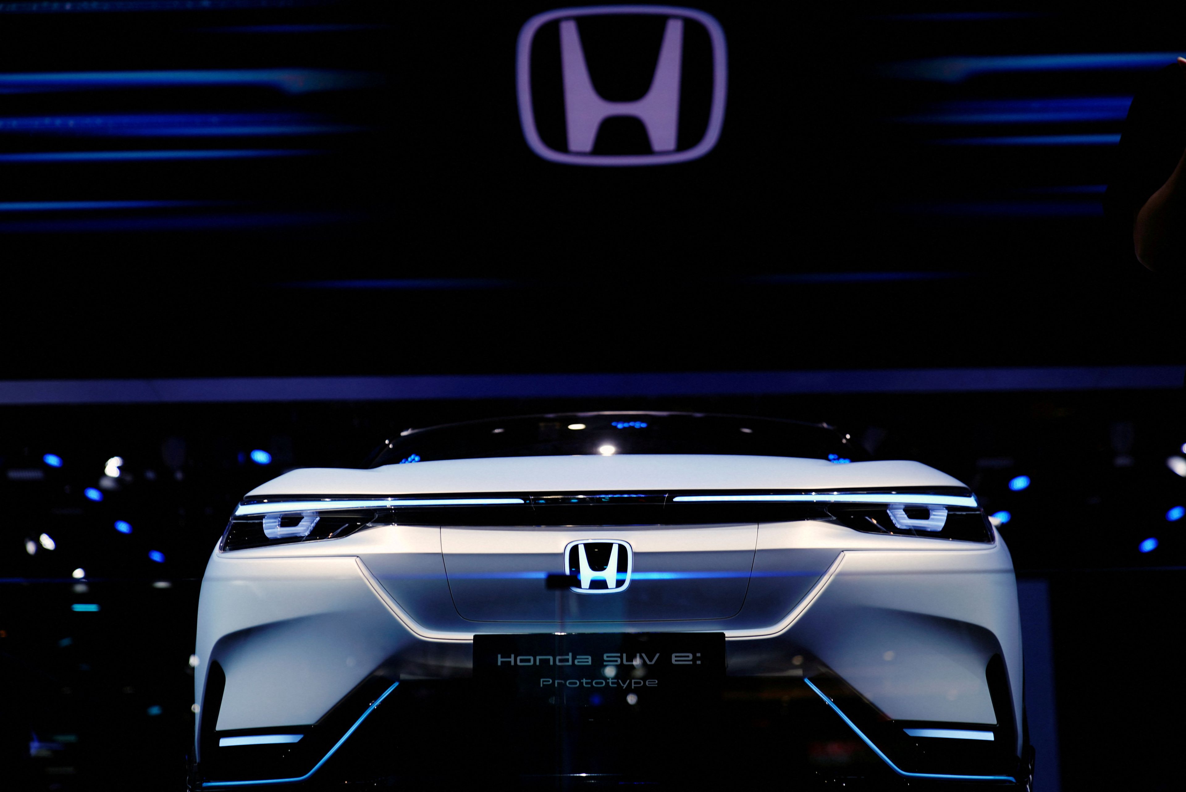 Prototipo de coche eléctrico de Honda mostrado en el Shangai Auto Show de 2021