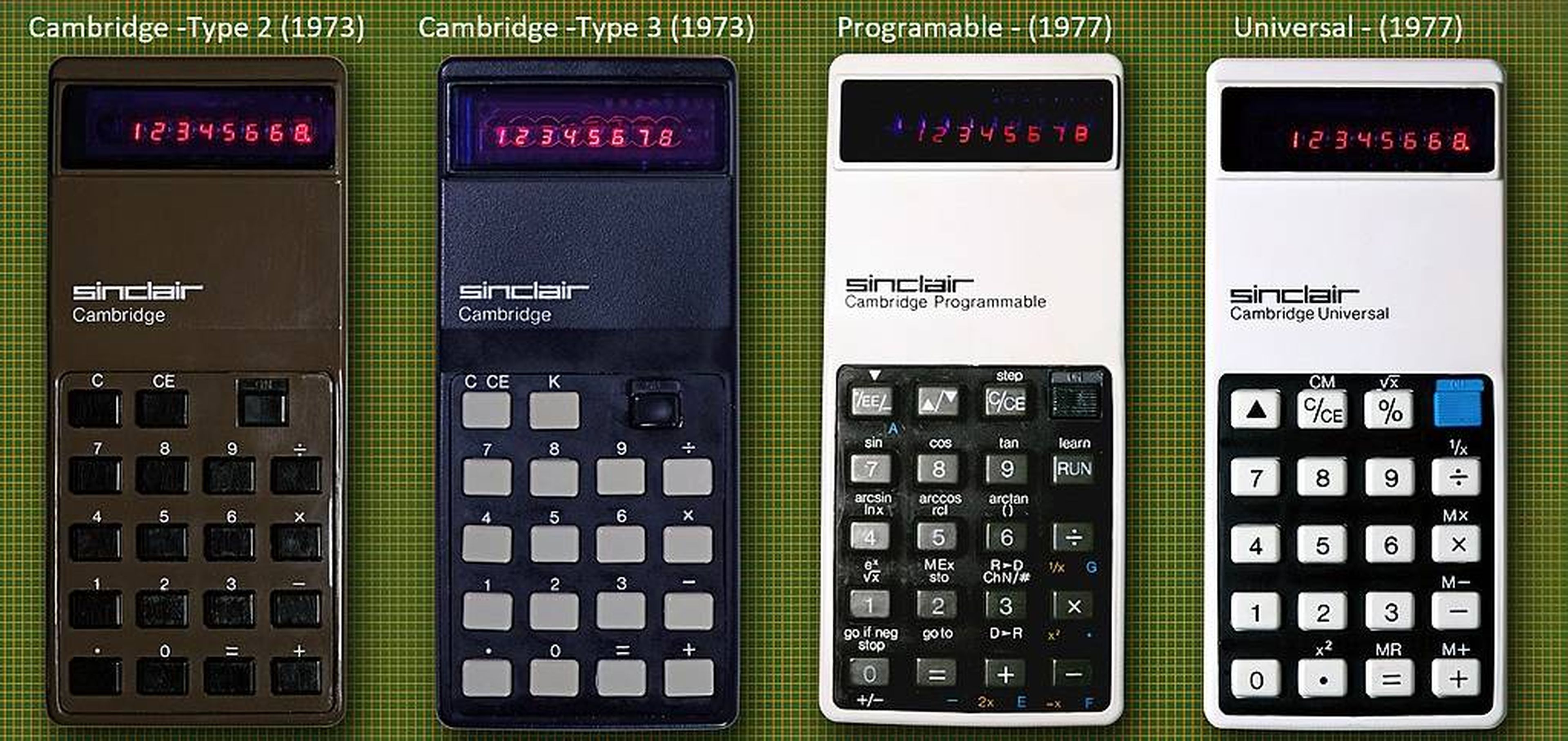 Un repaso a los primeros modelos de la calculadora Sinclair Cambridge.