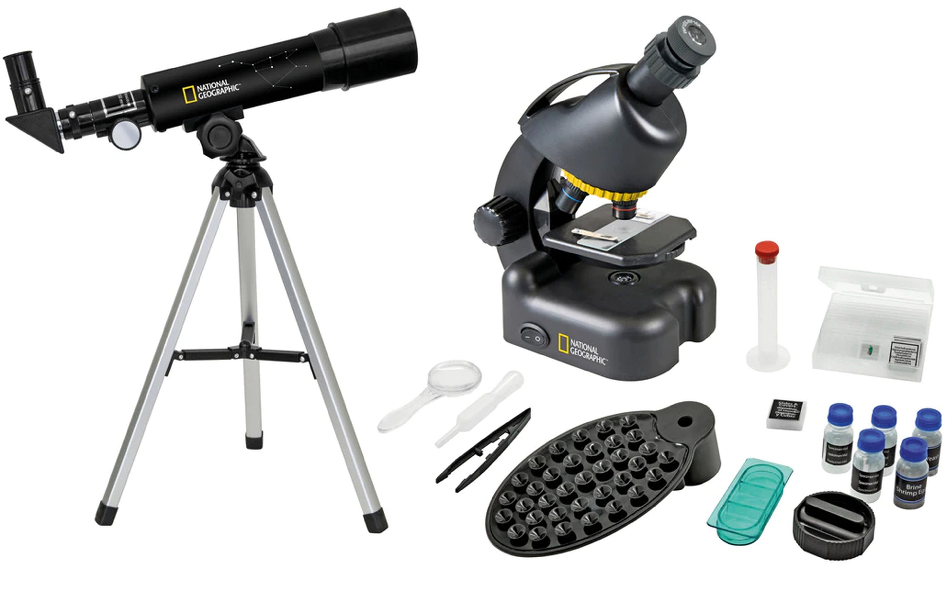 telescopio y microscopio National Geographic