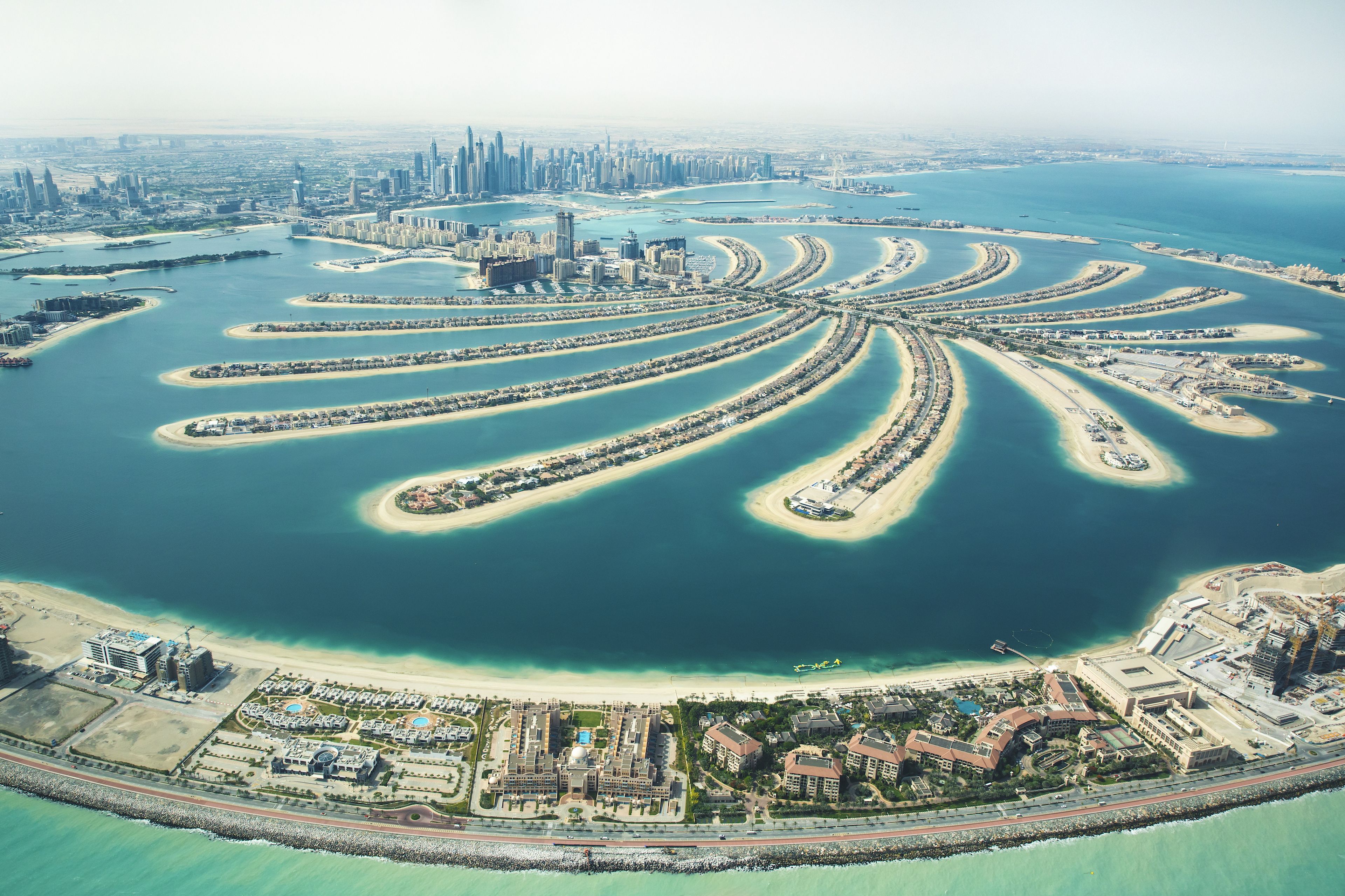 Isla artificial de Palm Jumeirah, Dubái.