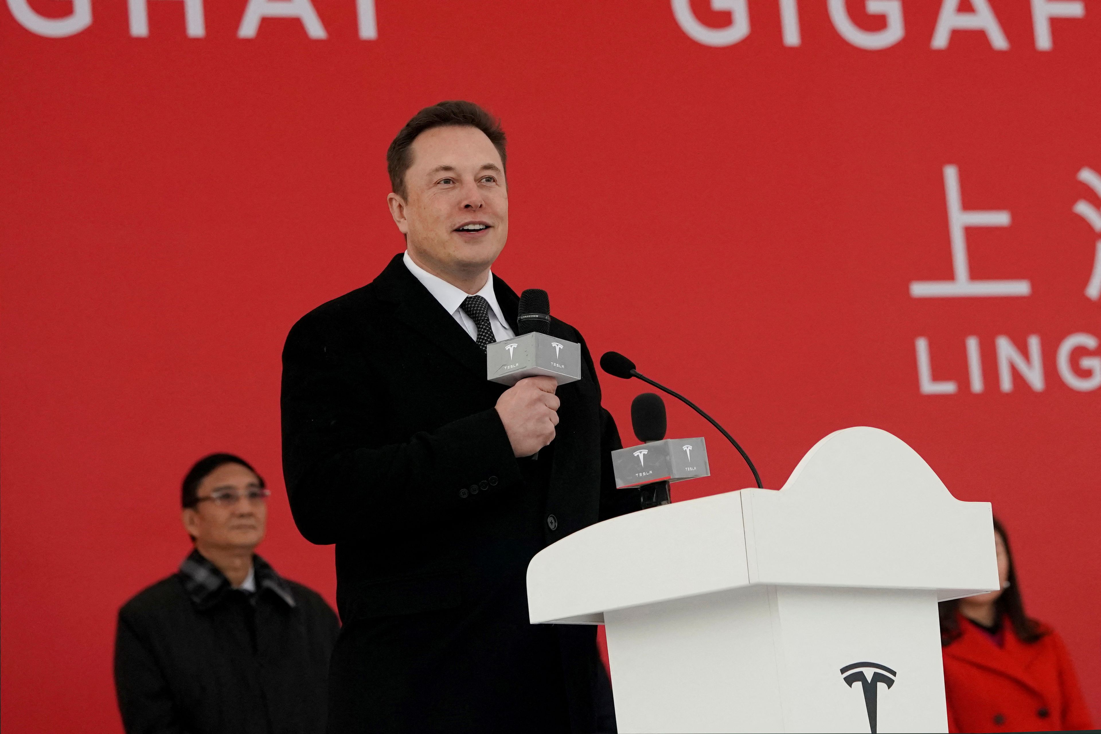Elon Musk, CEO de Tesla, durante un presentación en la fábrica de la compañía en Shangái (China), el 7 de enero de 2019.