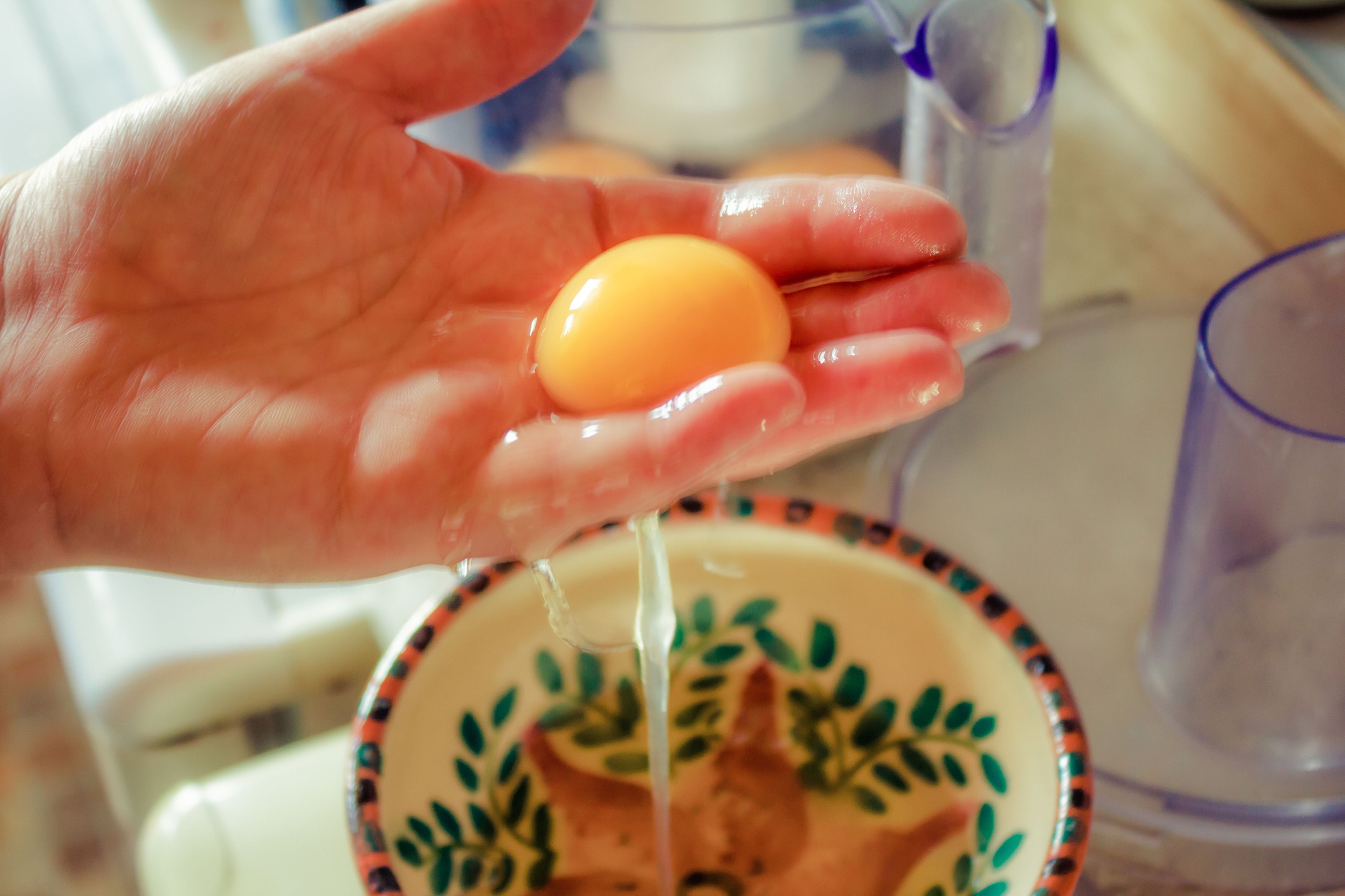 Huevo en las manos