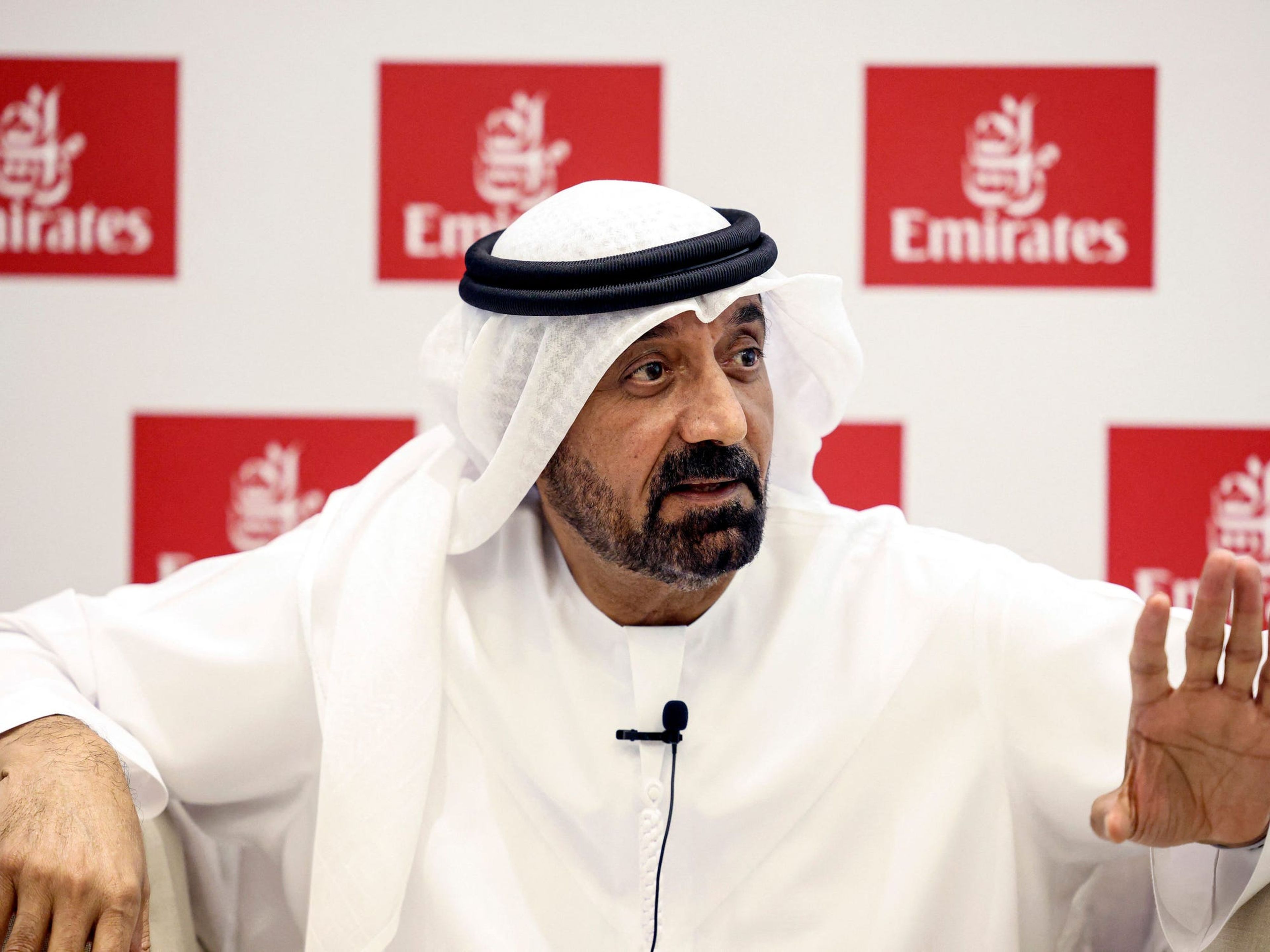Jeque Ahmed bin Saeed al-Maktoum, CEO del Grupo Emirates.
