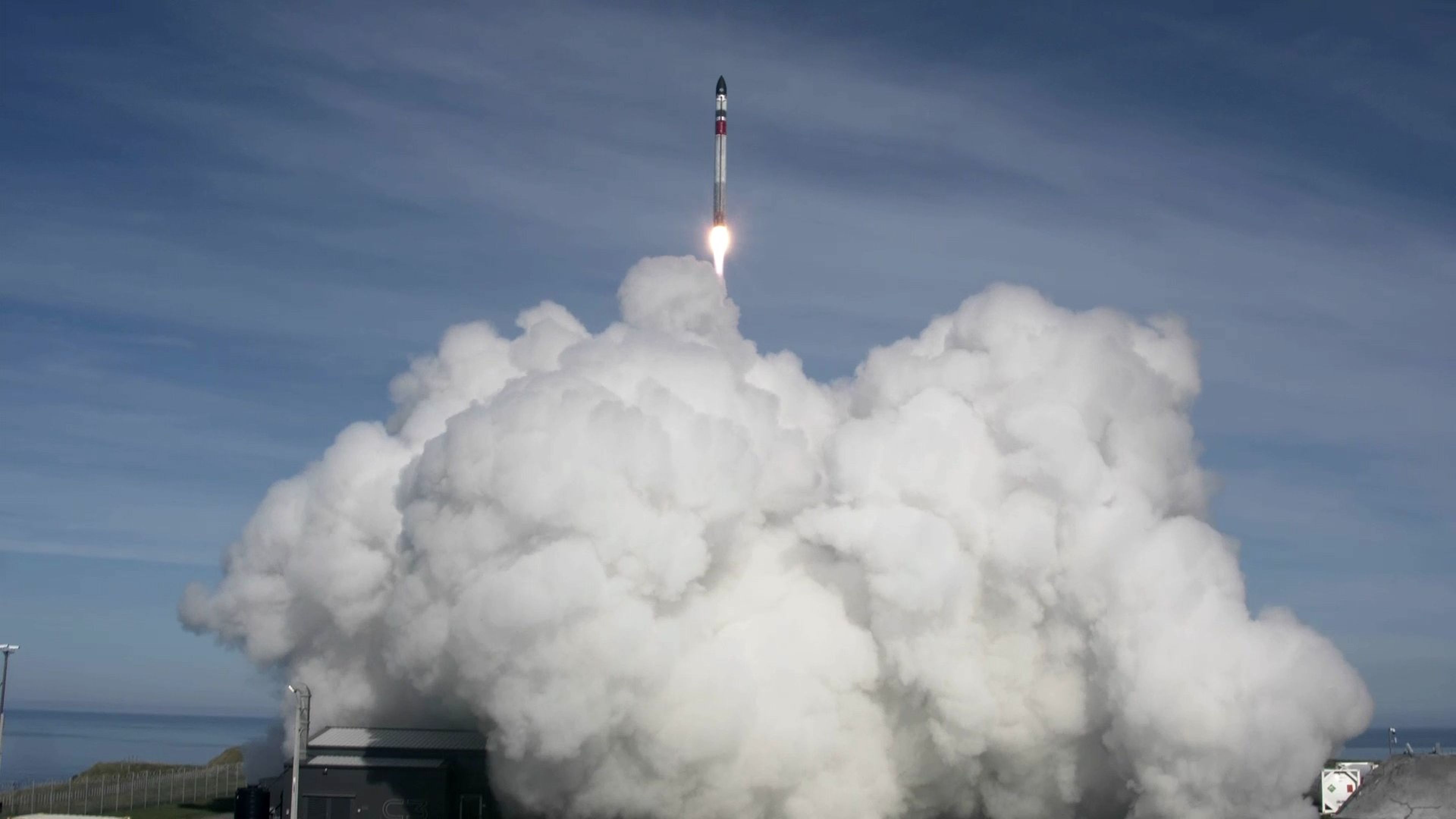 Lanzamiento del cohete Electron de Rocket Lab.