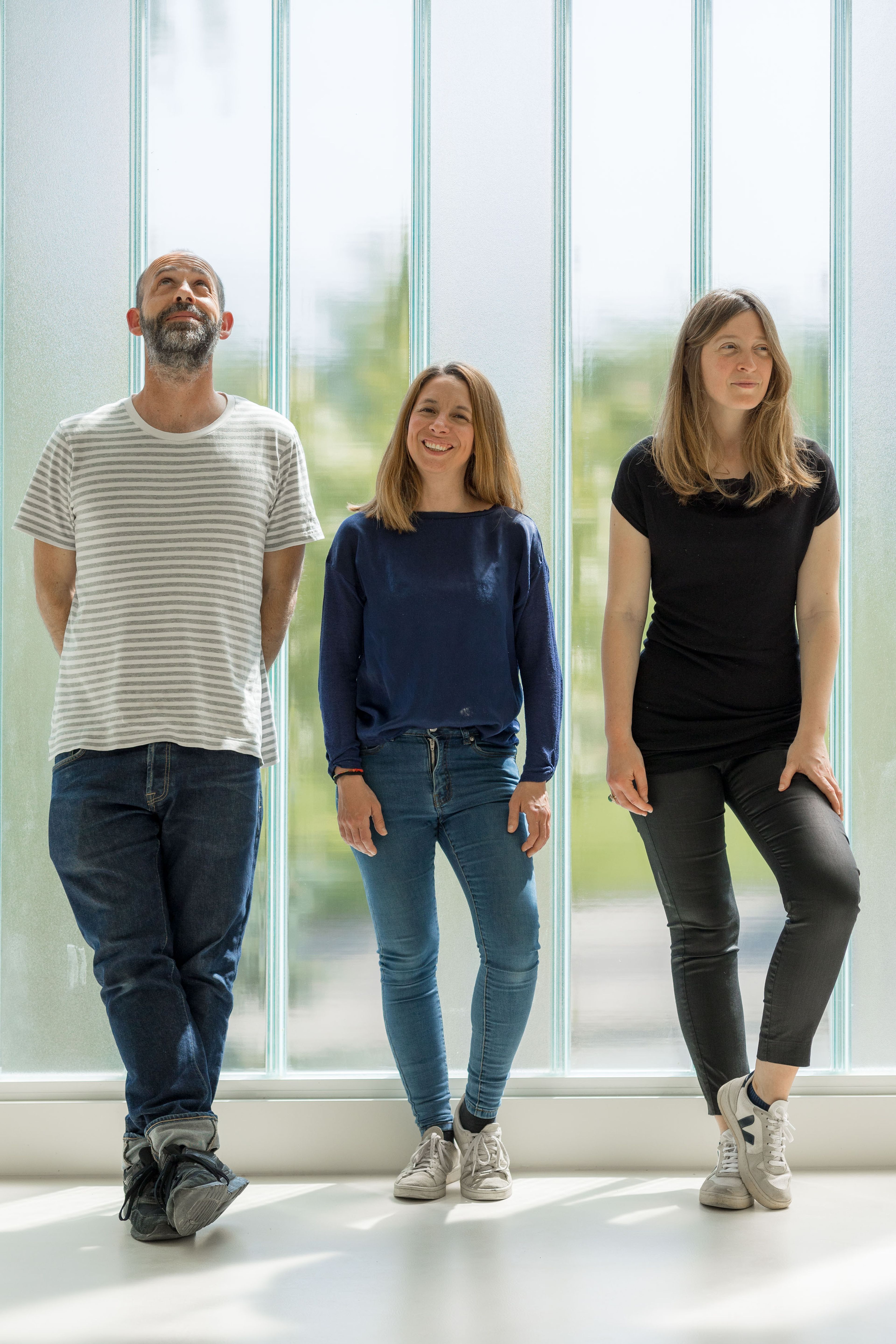 Imagen del equipo Babel Studio. De izquierda a derecha Mihael Shmidt, Andrea García y Andrea Emmanuel