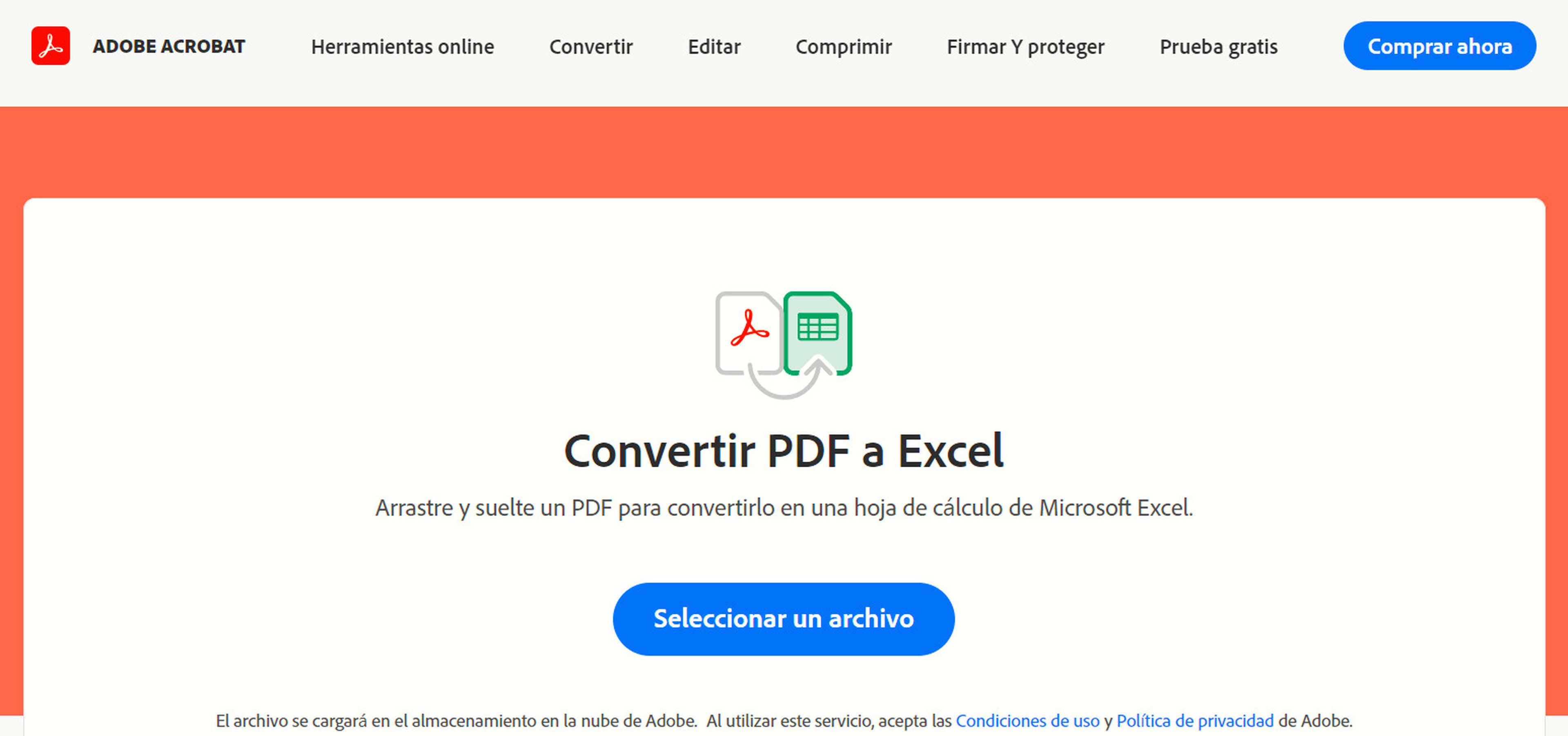 Pasar PDF a Excel