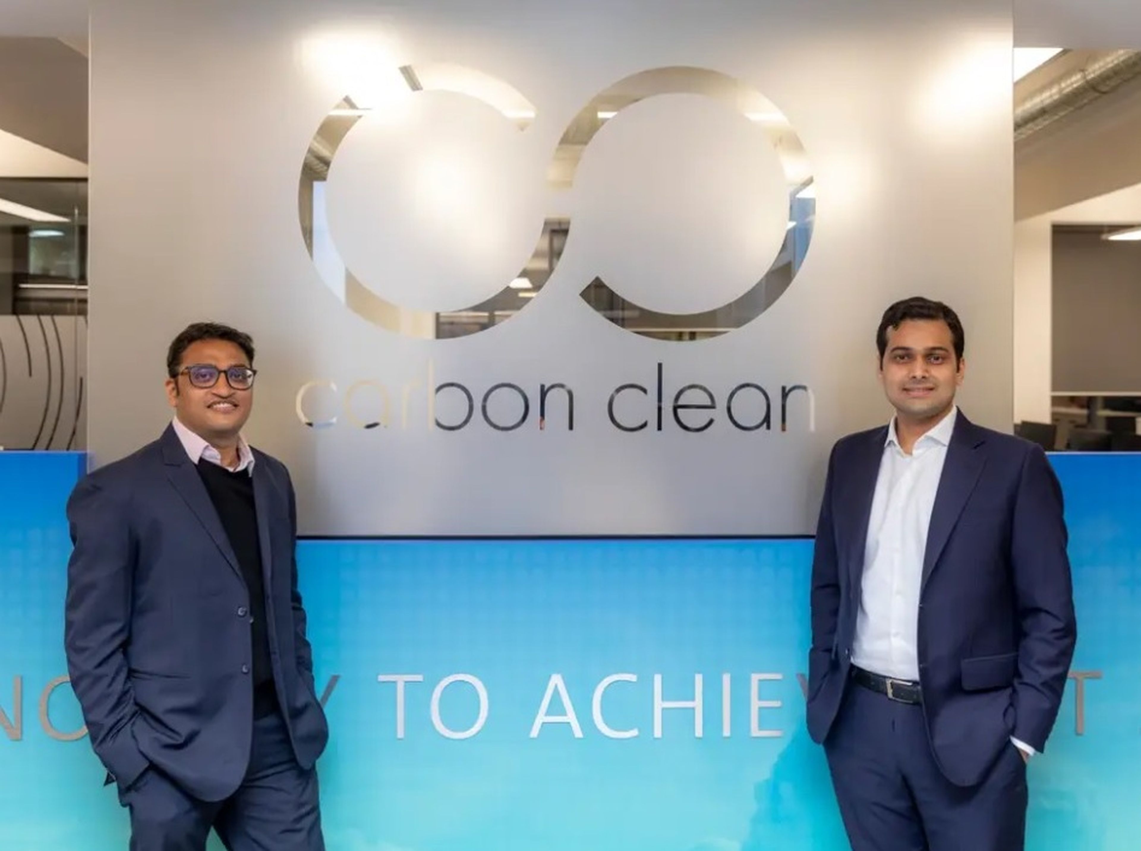 Prateek Bumb y Aniruddha Sharma, cofundadores de Carbon Clean.