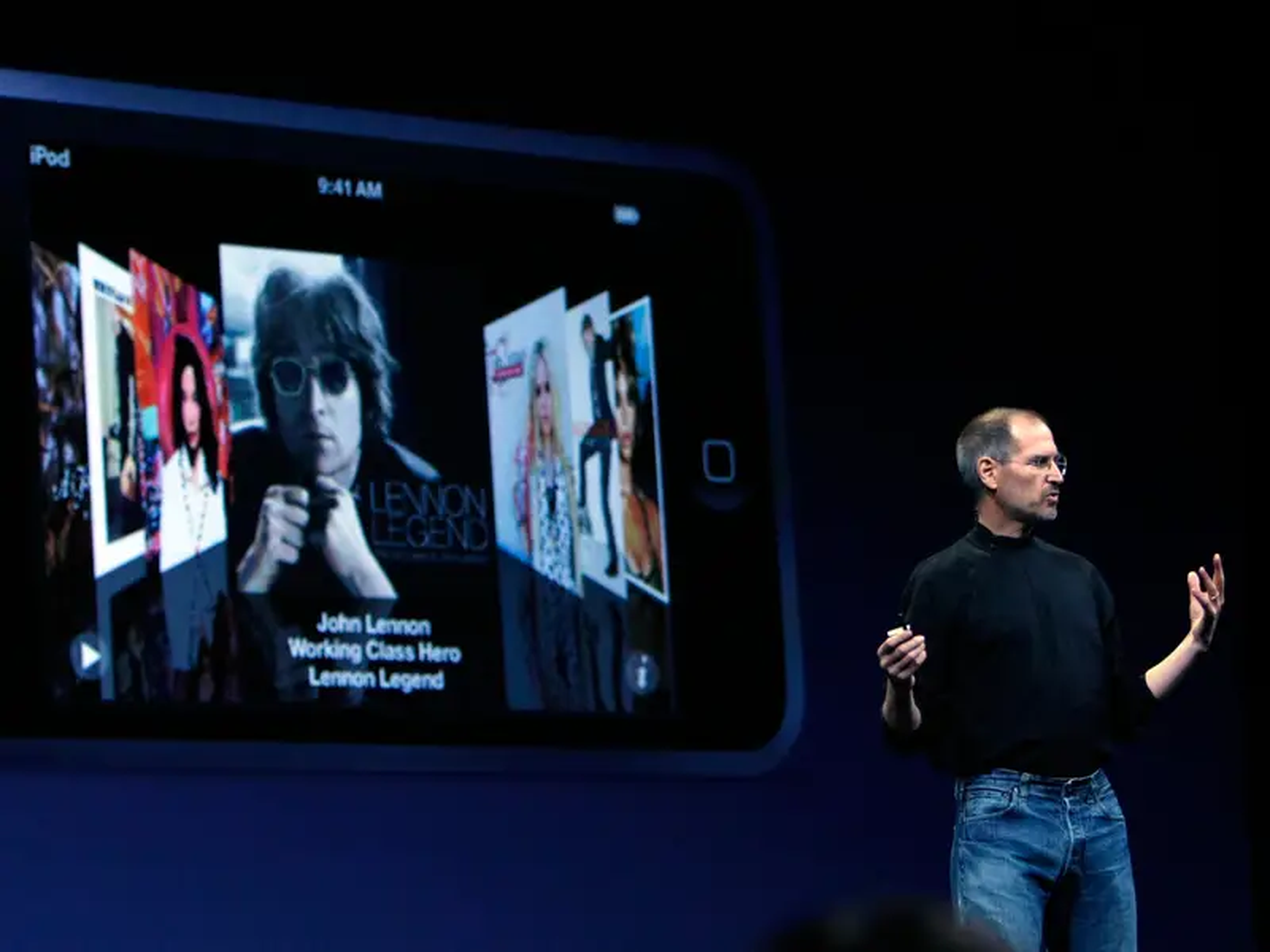 Jobs, durante la presentación del iPod de 2007