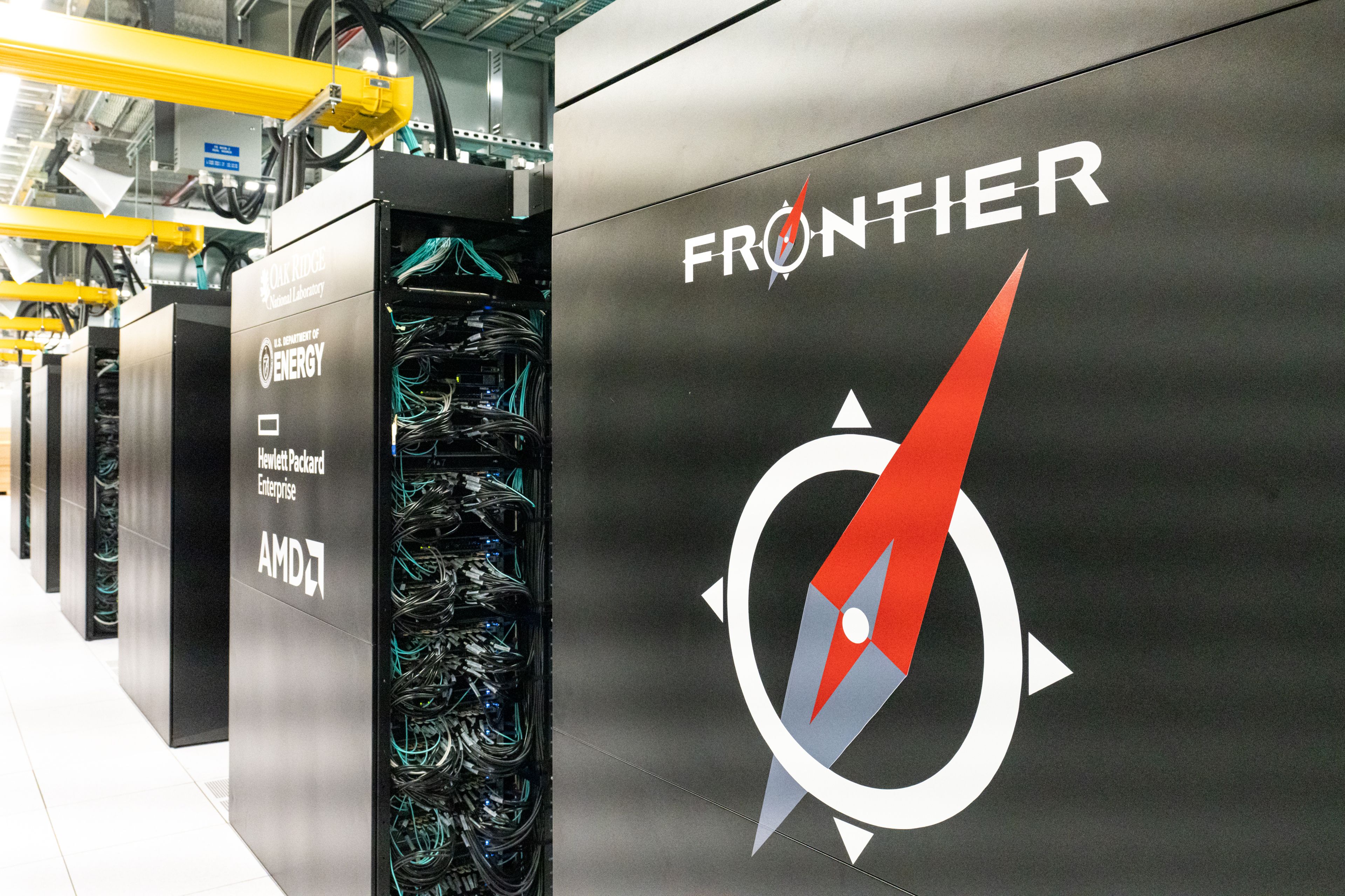 Frontier, el nuevo superordenador más potente del mundo, en el Laboratorio Nacional Oak Ridge (Estados Unidos).