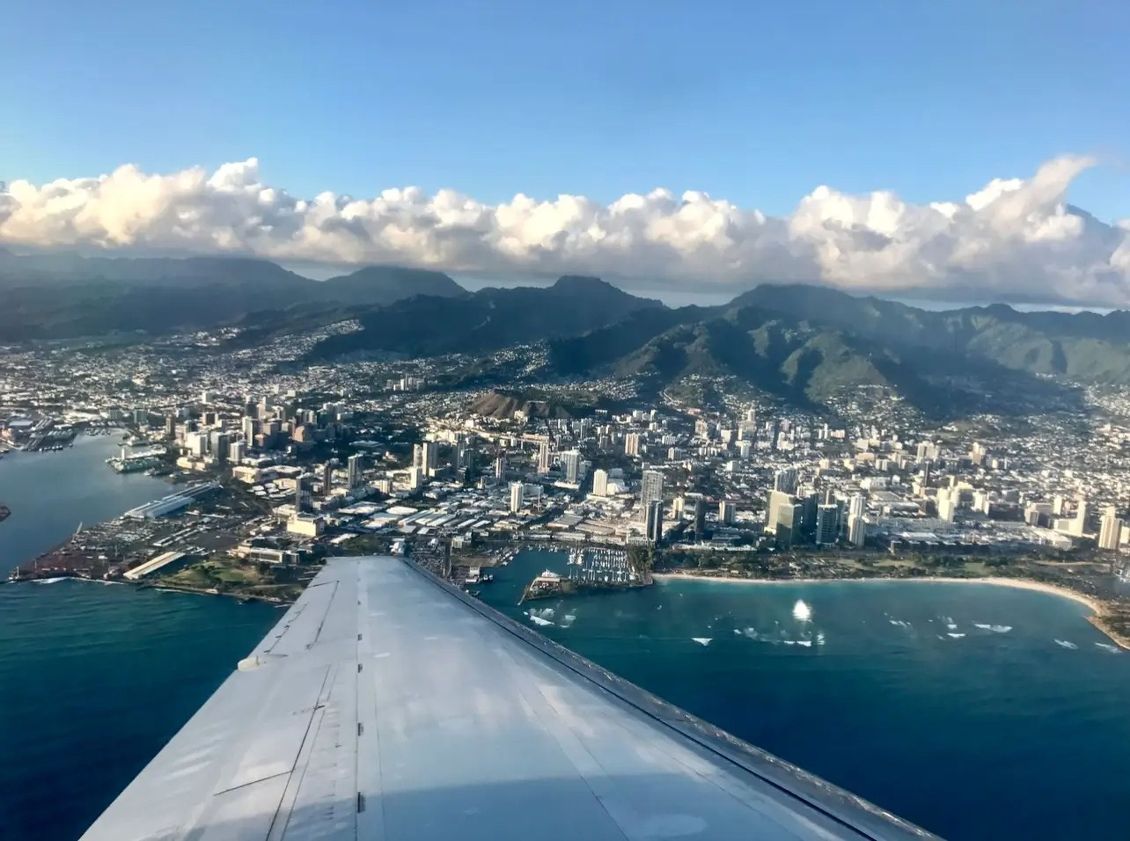 Una vista aérea de Honolulu, la capital de Hawái.