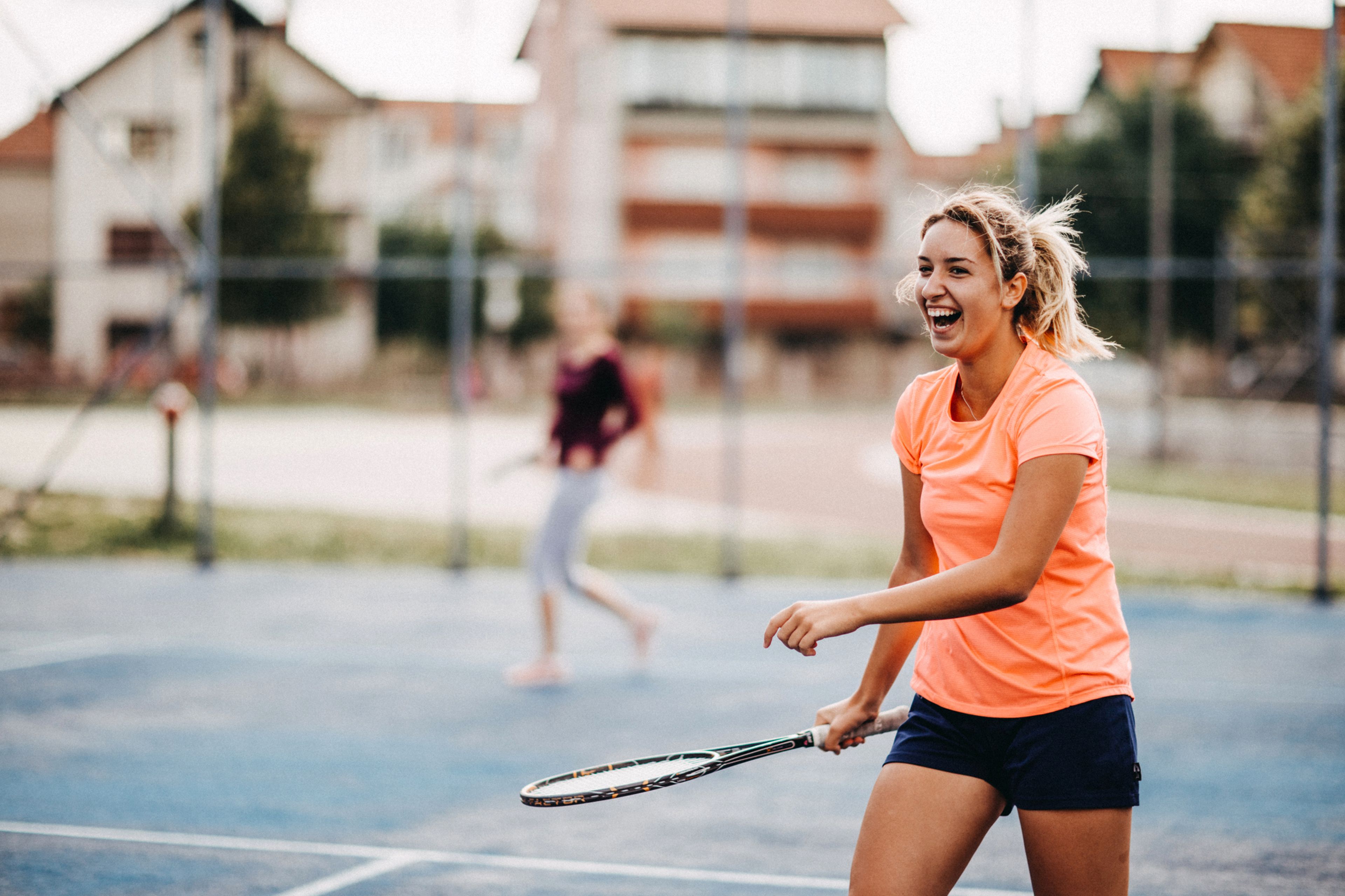 ejercicio, tenis, feliz