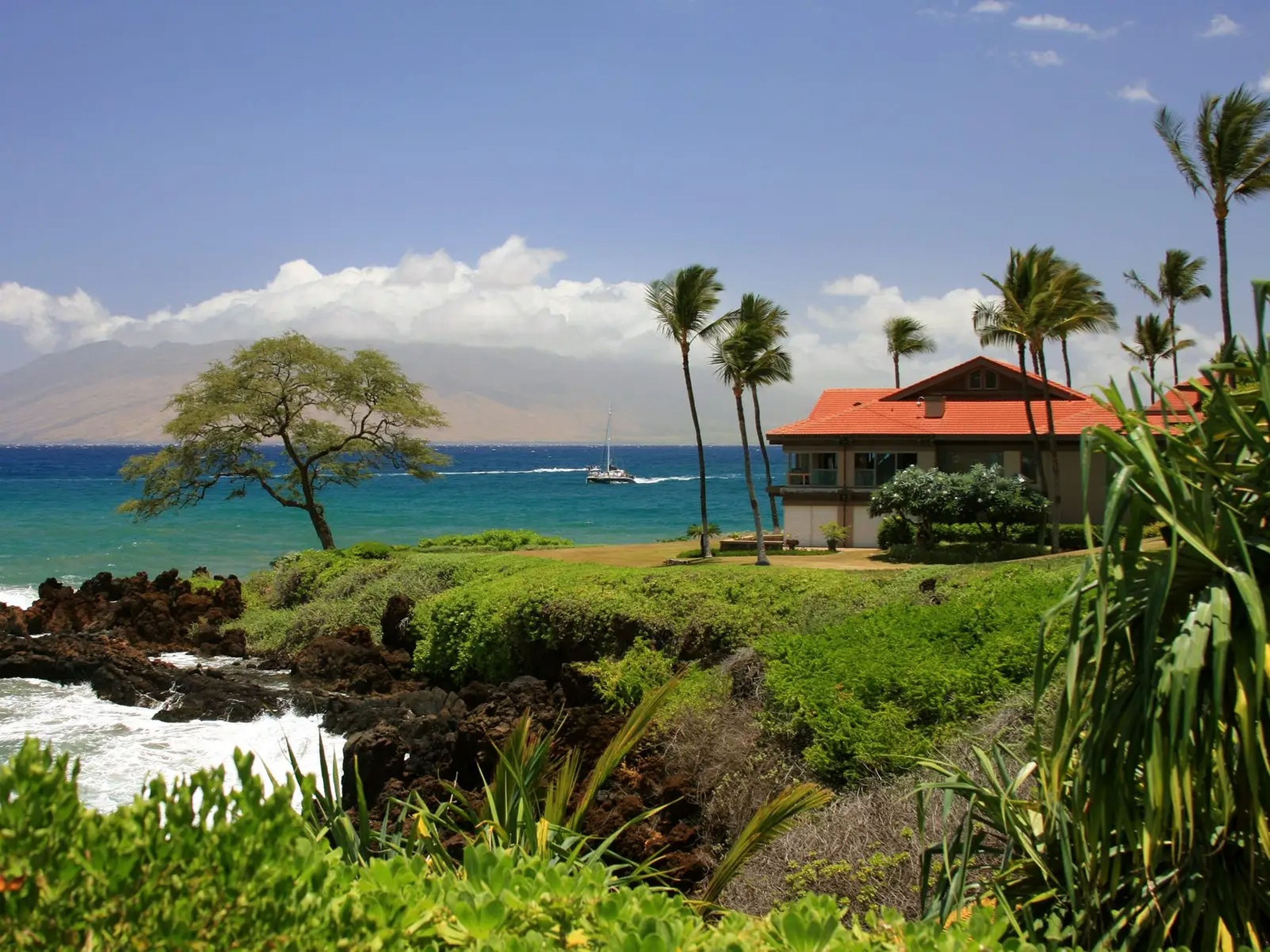 Una casa en Maui, Hawái, aunque no es propiedad de Bezos.