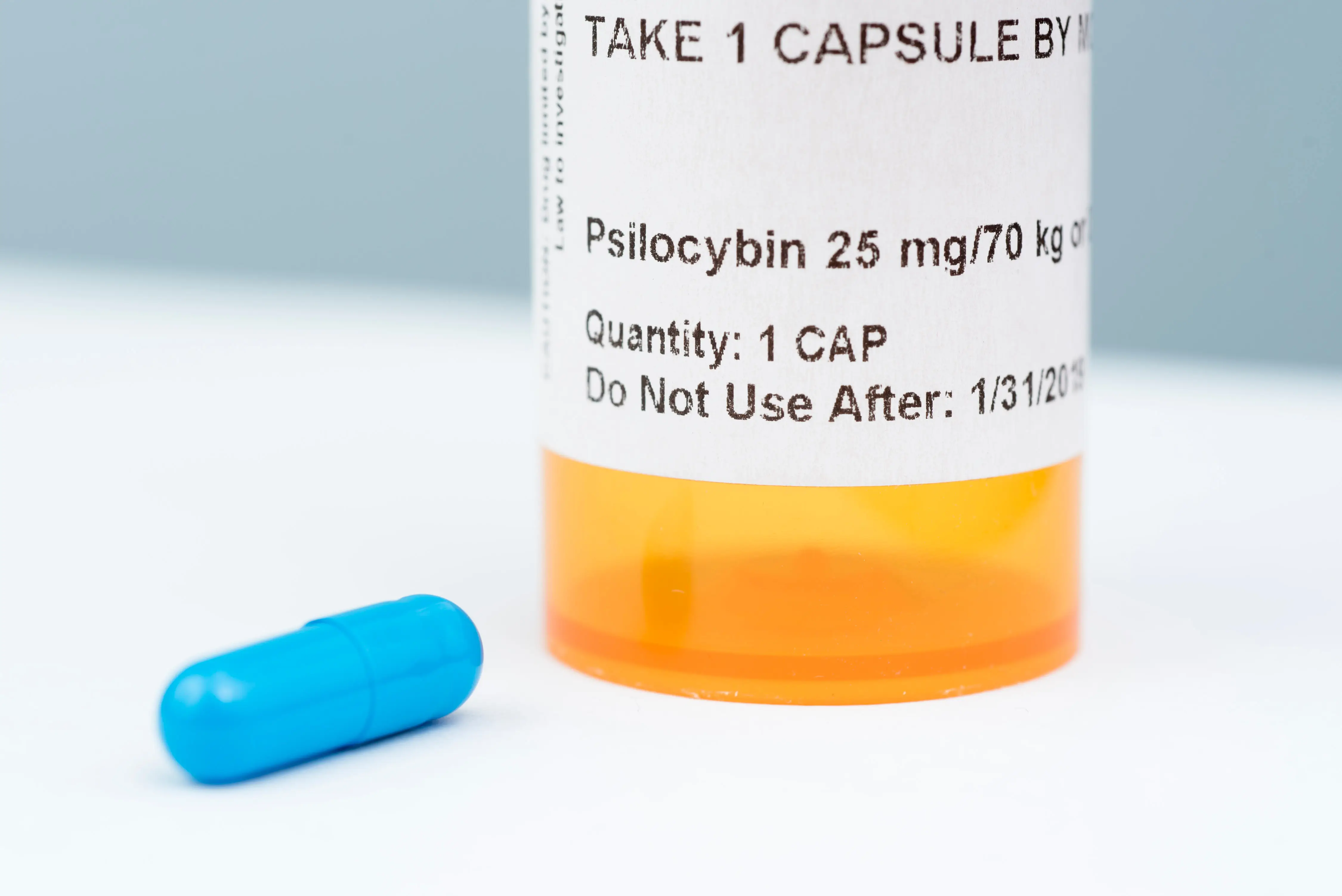 Psilocibina en forma de pastilla.