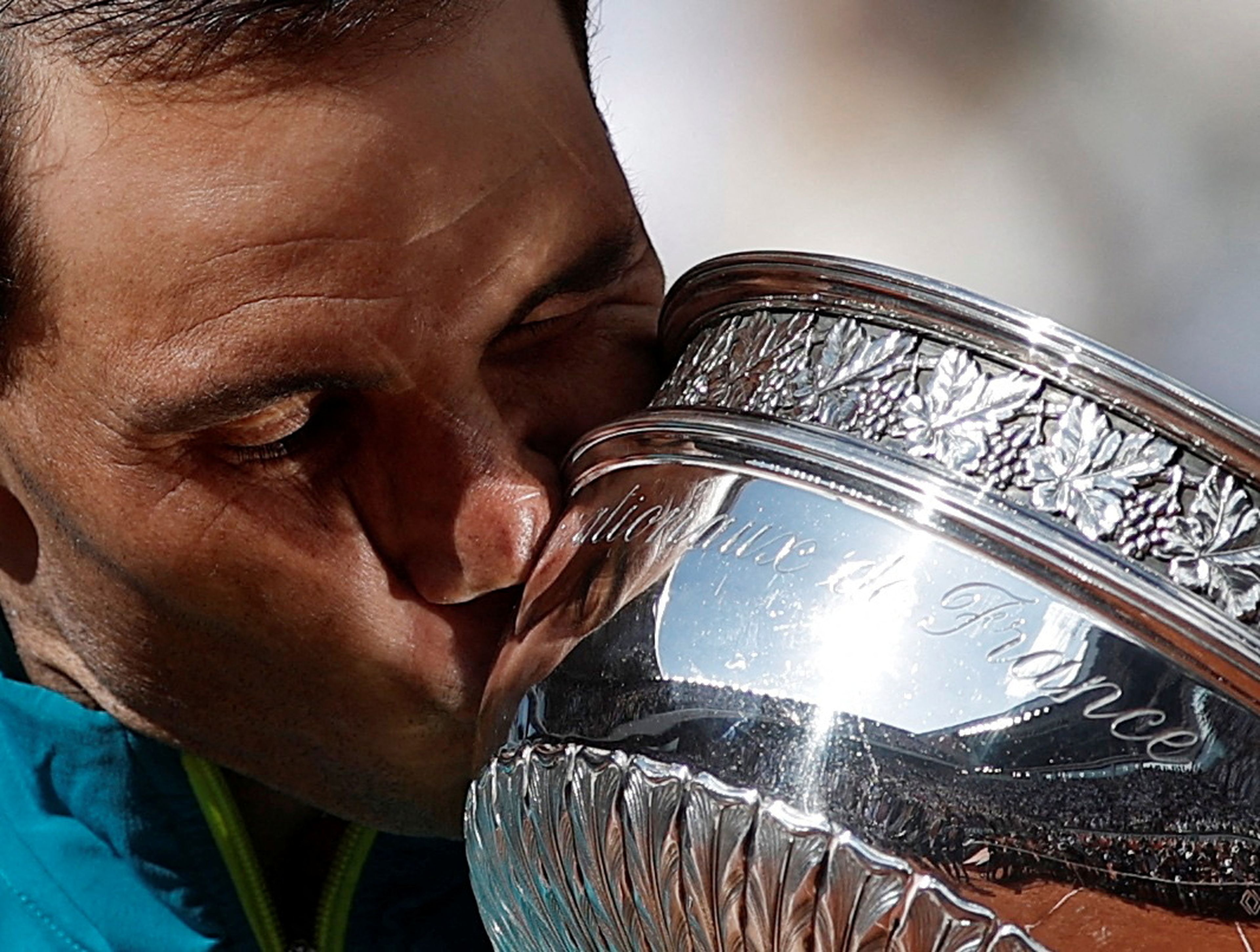 Rafa Nadal, tras conquistar su decimocuarto Roland Garros.