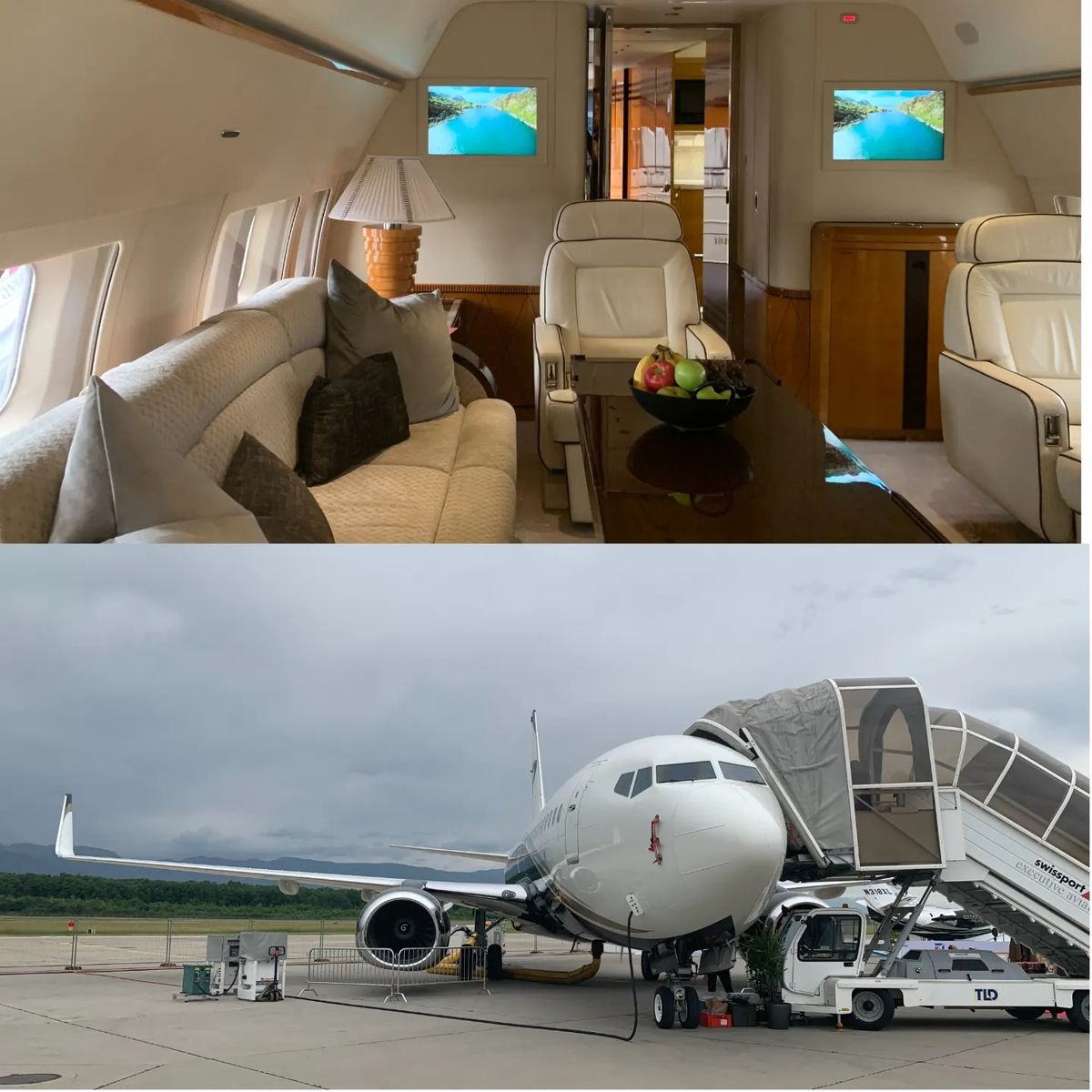 Fotos del interior del avión privado Business Jet de Boeing