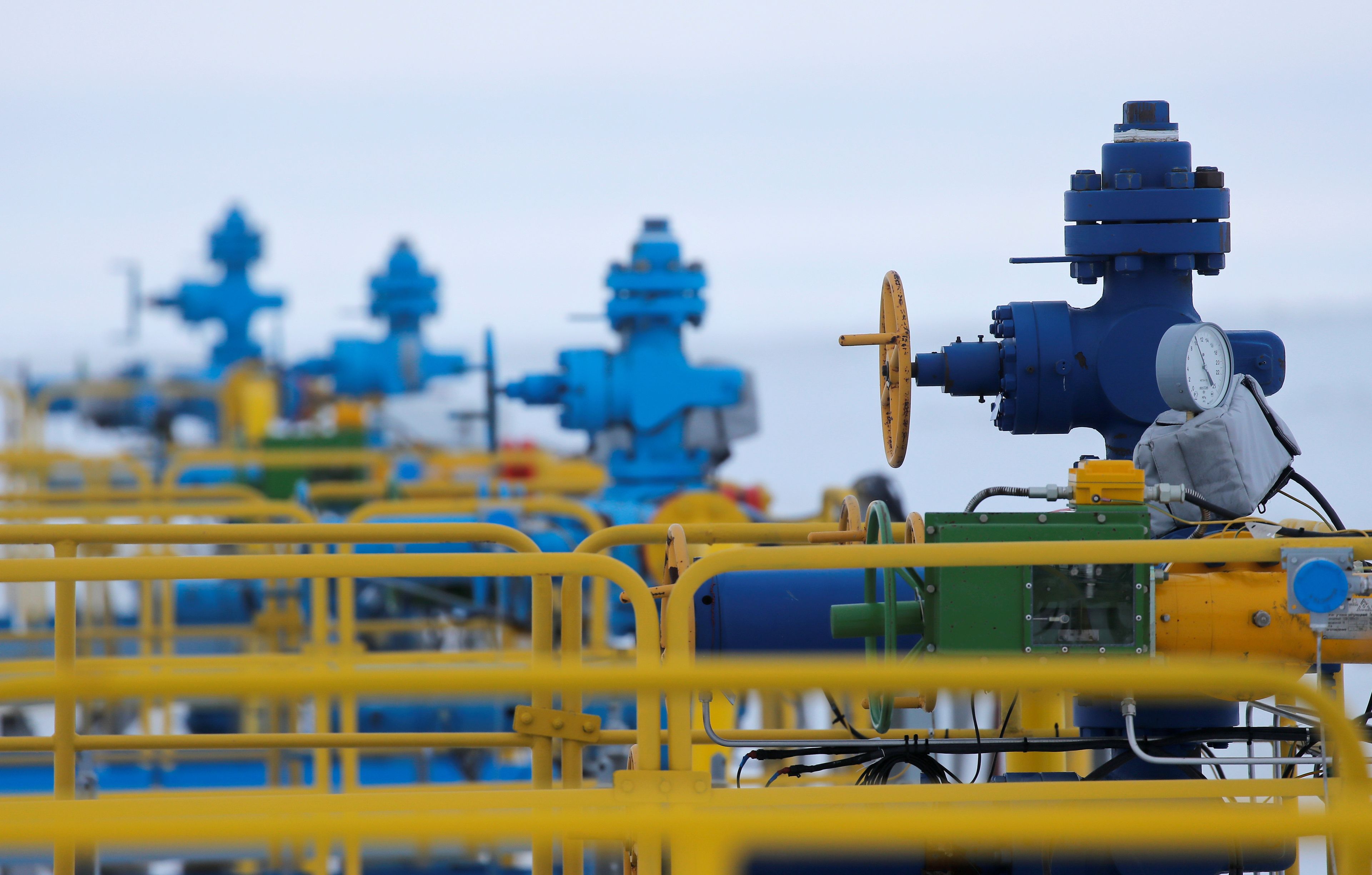 Campo de gas en Rusia, propiedad de Gazprom.