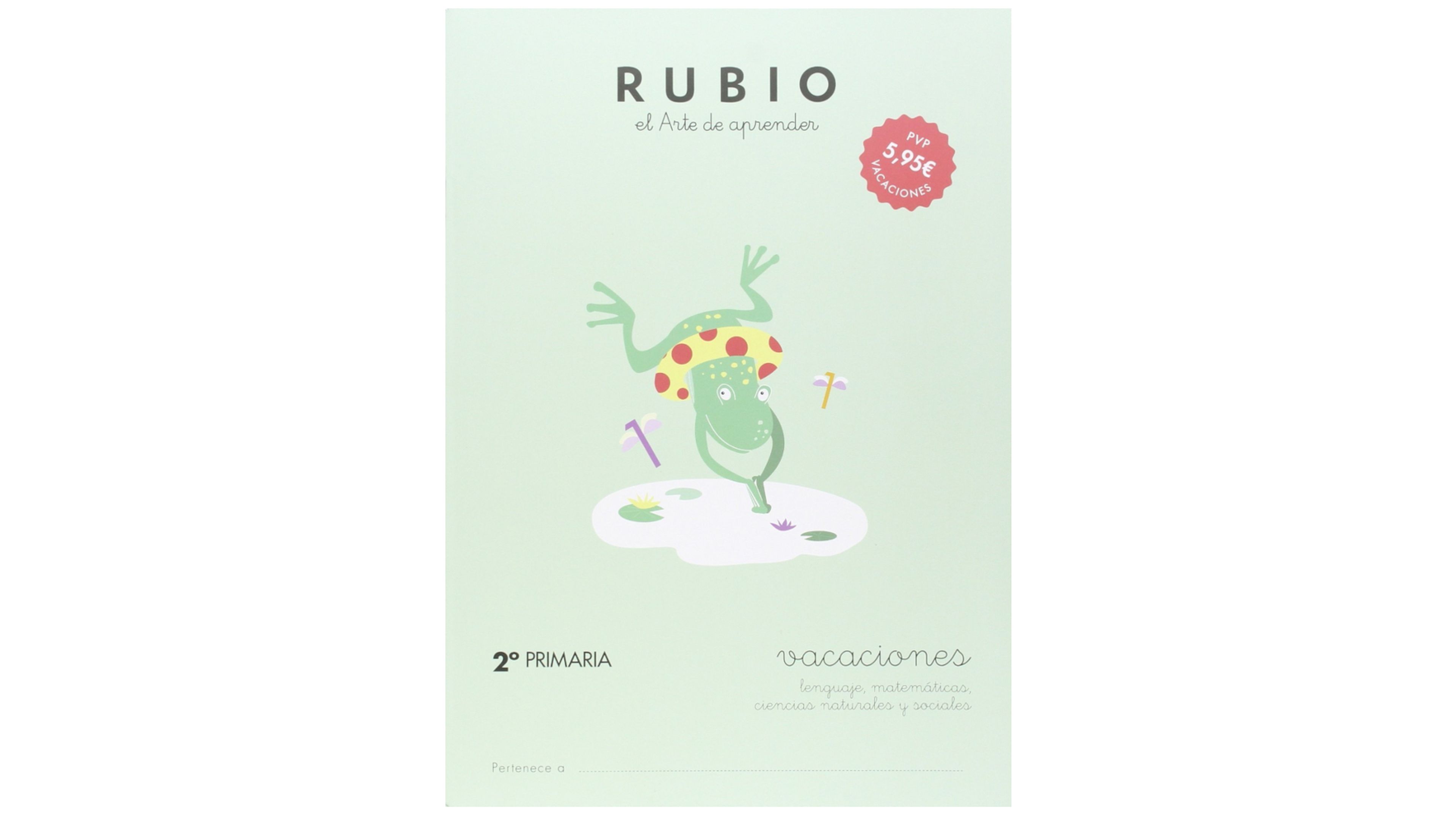 cuadernillo vacaciones Rubio Segundo Primaria