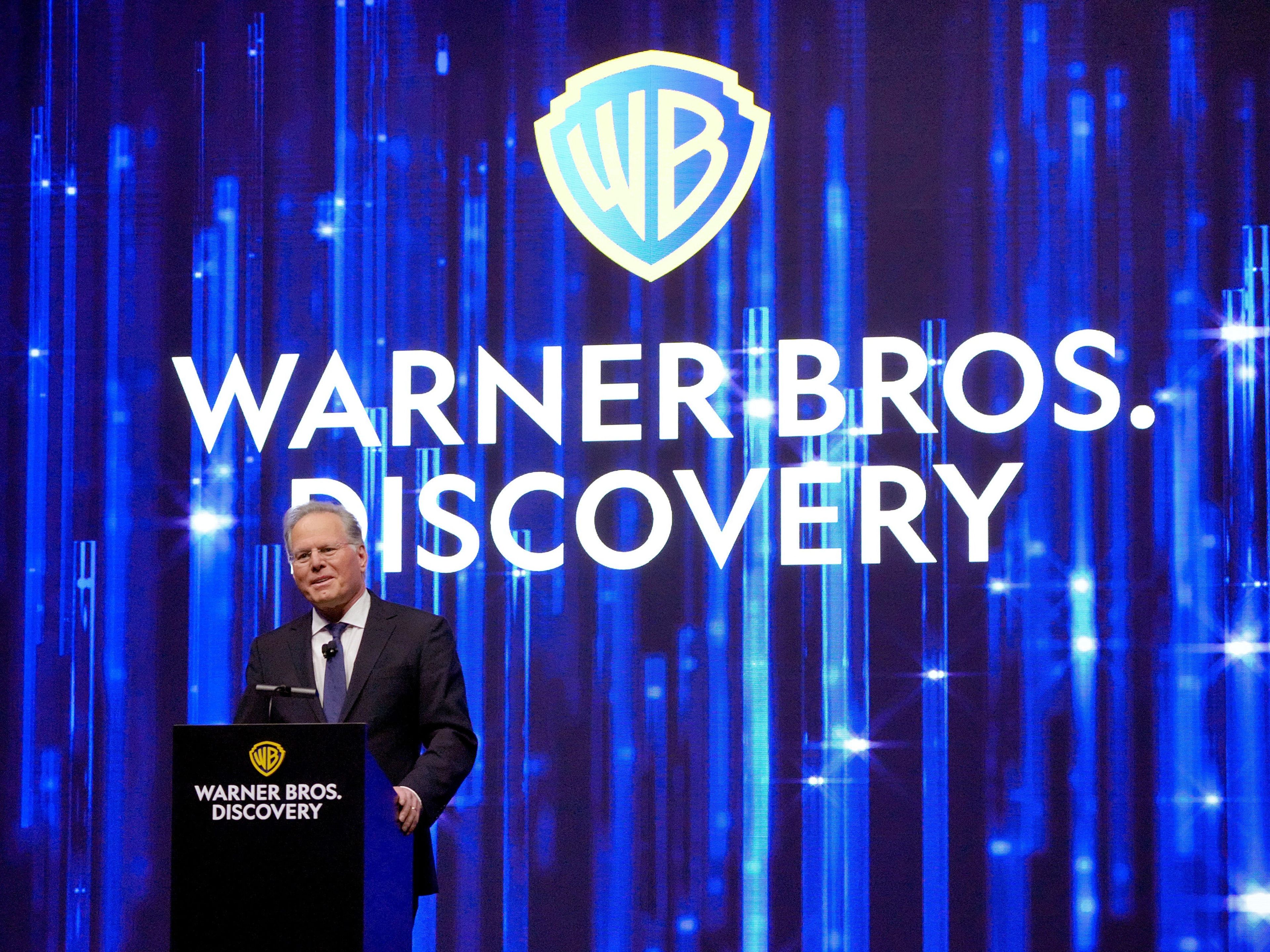 David Zaslav, CEO de Warner Bros. Discovery en su intervención durante el Warner Bros. Discovery Upfront 2022.