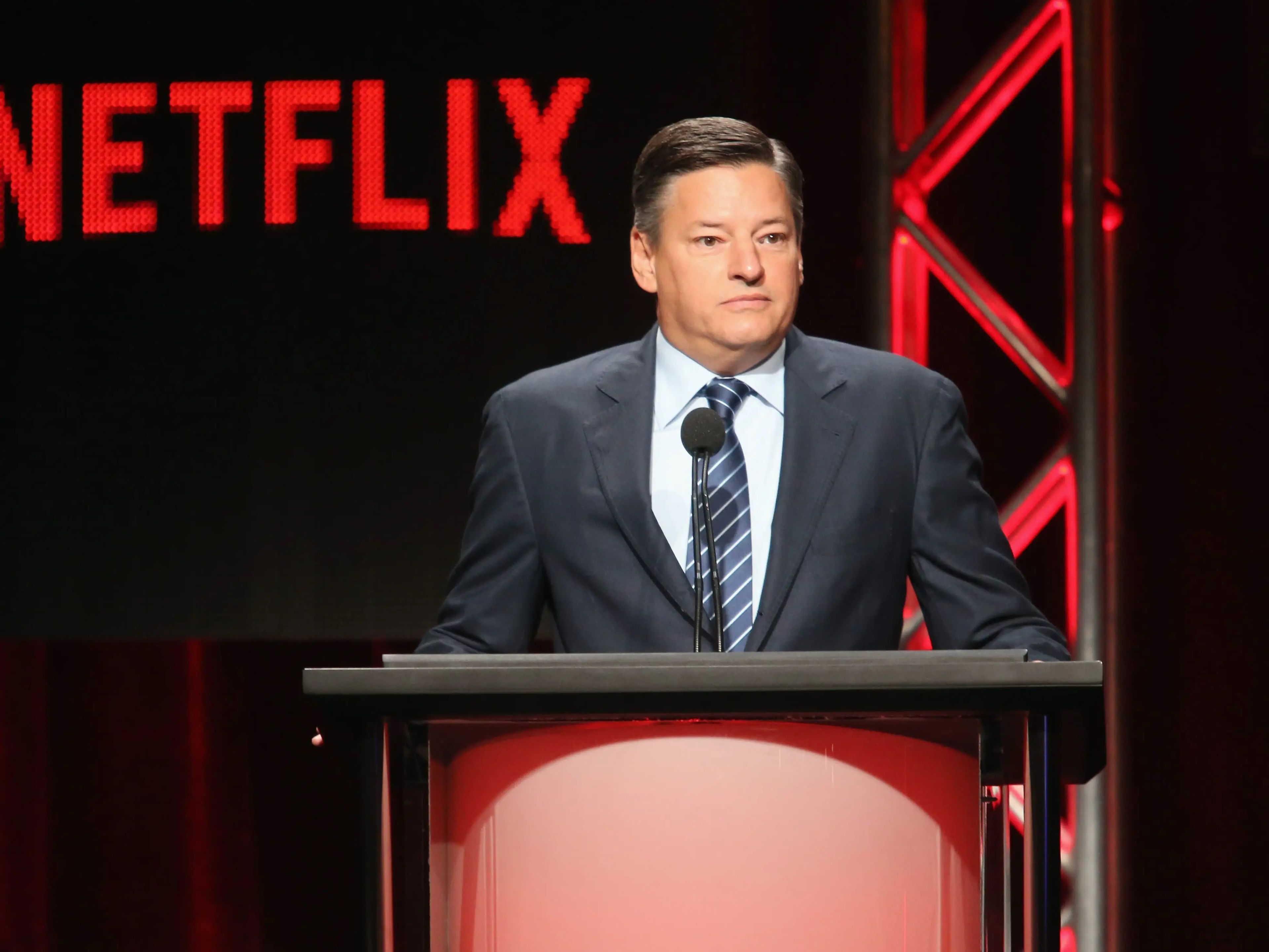 El director de contenidos de Netflix, Ted Sarandos, en un evento en 2015.