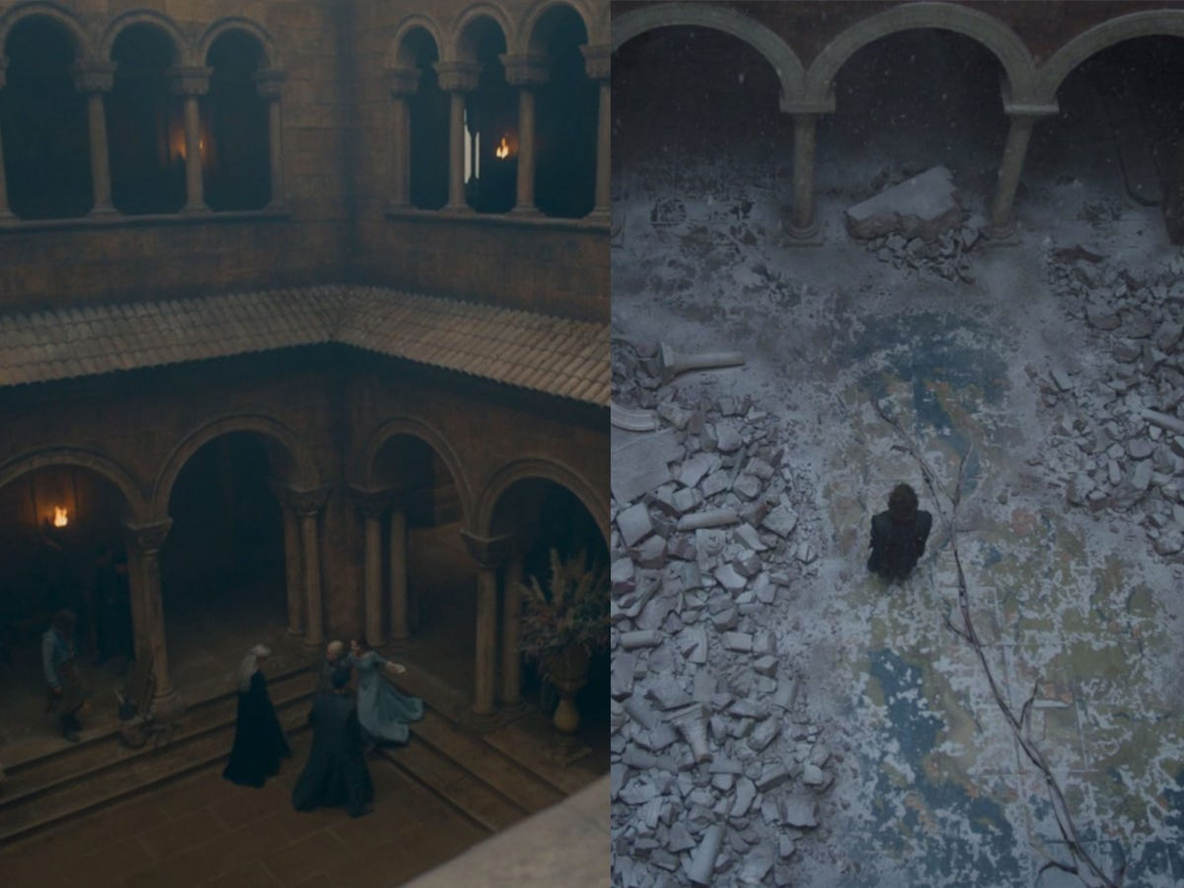Comparativa de 'La Casa del Dragón' y 'Juego de Tronos'.