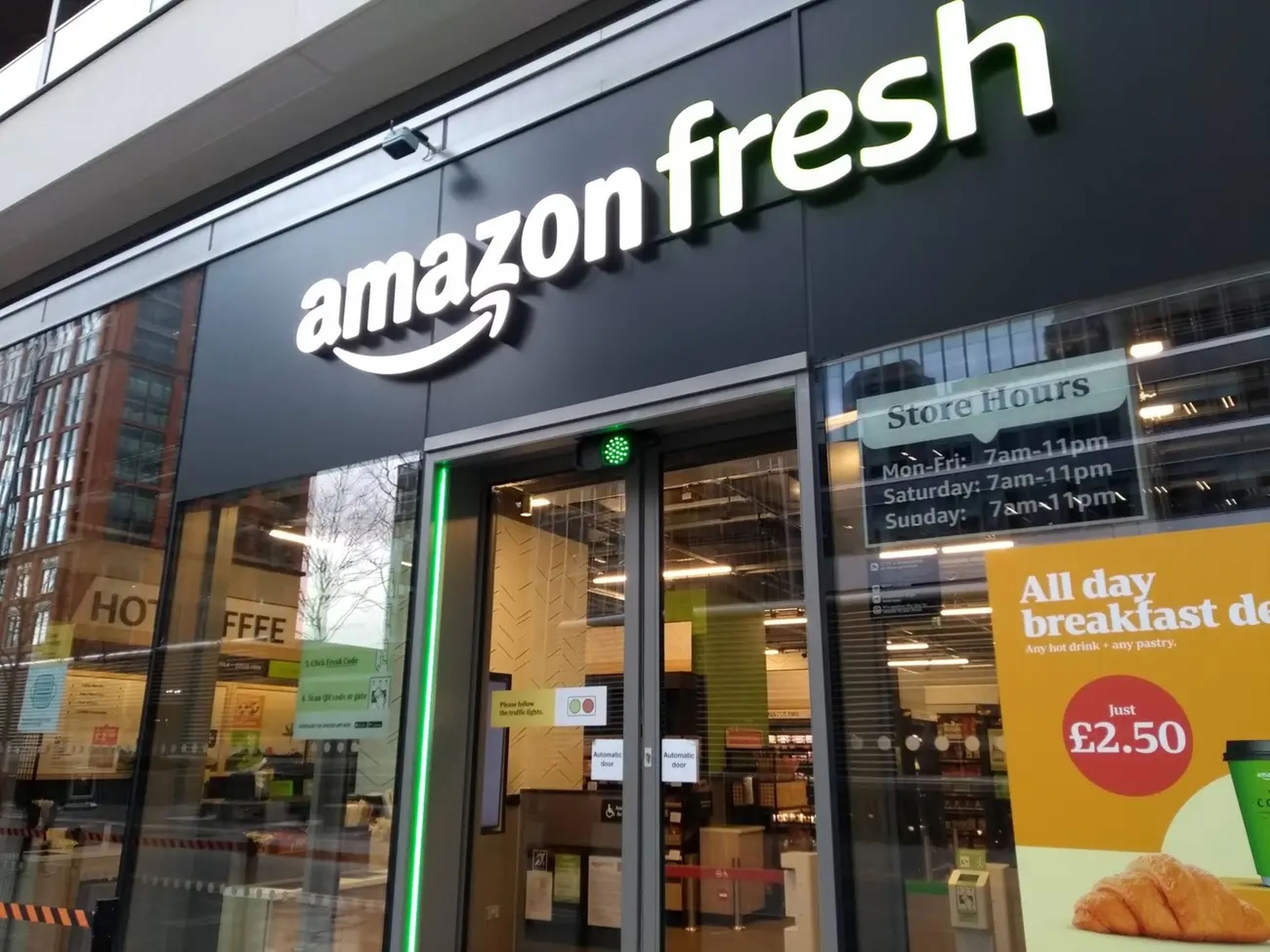 Una tienda de Amazon Fresh.